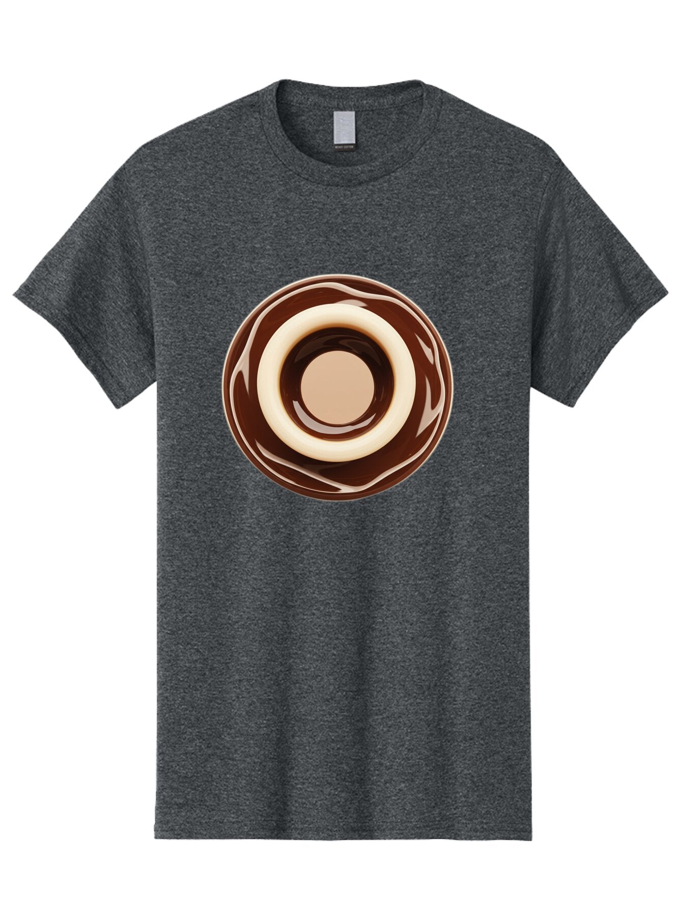 Chocolate-Frosted-Donut Men'S Graphic Tee, 100% Cotton, Comfortable Casual Summer Wear, Machine Washable, Vintage Camera, Old Camera, Antique Camera, Black Camera, Classic Photography, Photography Equipment, Nostalgic Device, Film Camera, Baq518 8