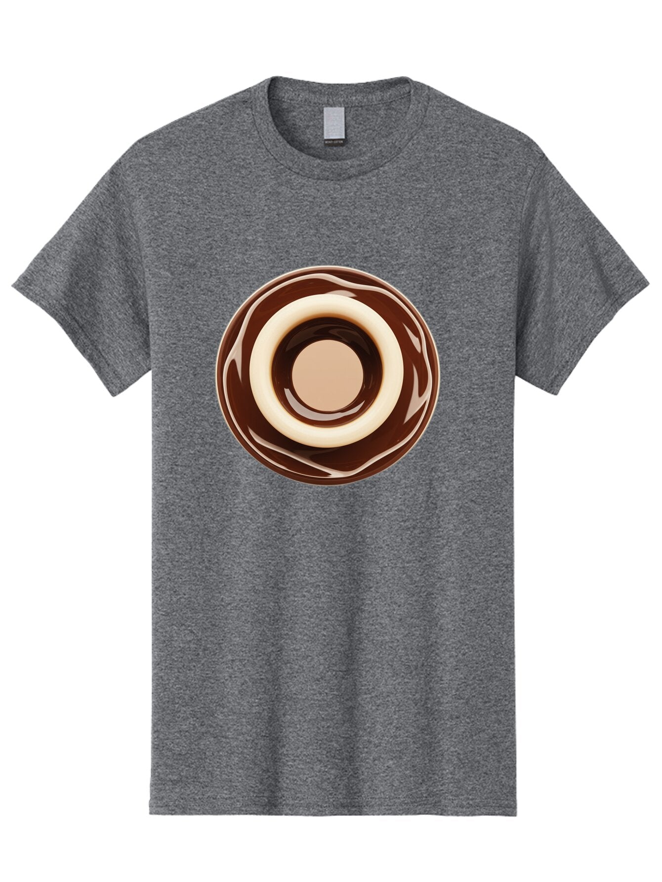 Chocolate-Frosted-Donut Men'S Graphic Tee, 100% Cotton, Comfortable Casual Summer Wear, Machine Washable, Vintage Camera, Old Camera, Antique Camera, Black Camera, Classic Photography, Photography Equipment, Nostalgic Device, Film Camera, Baq518 3