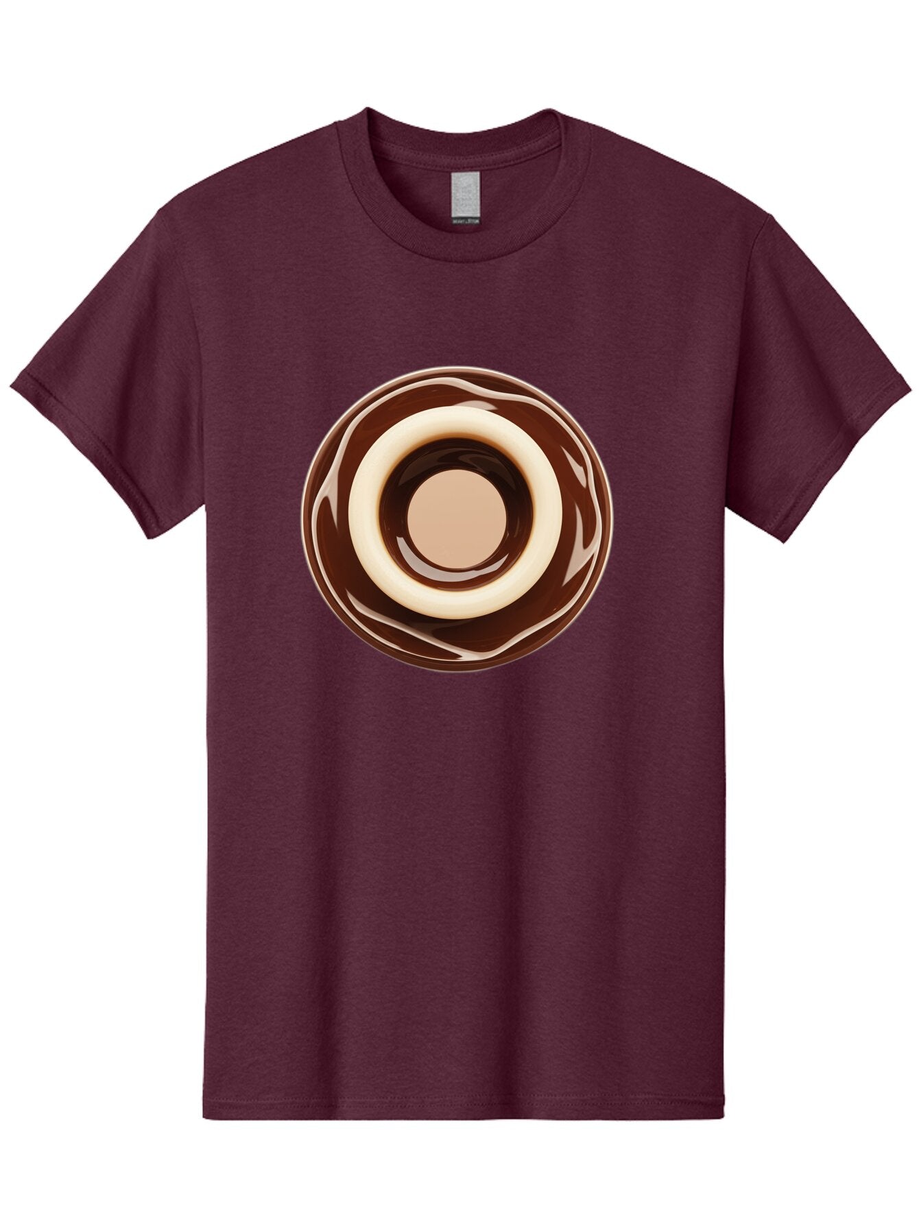Chocolate-Frosted-Donut Men'S Graphic Tee, 100% Cotton, Comfortable Casual Summer Wear, Machine Washable, Vintage Camera, Old Camera, Antique Camera, Black Camera, Classic Photography, Photography Equipment, Nostalgic Device, Film Camera, Baq518 9