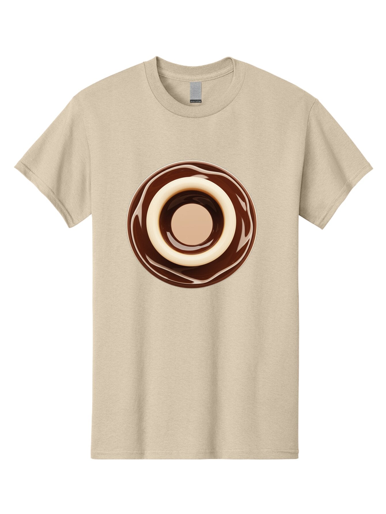Chocolate-Frosted-Donut Men'S Graphic Tee, 100% Cotton, Comfortable Casual Summer Wear, Machine Washable, Vintage Camera, Old Camera, Antique Camera, Black Camera, Classic Photography, Photography Equipment, Nostalgic Device, Film Camera, Baq518 1