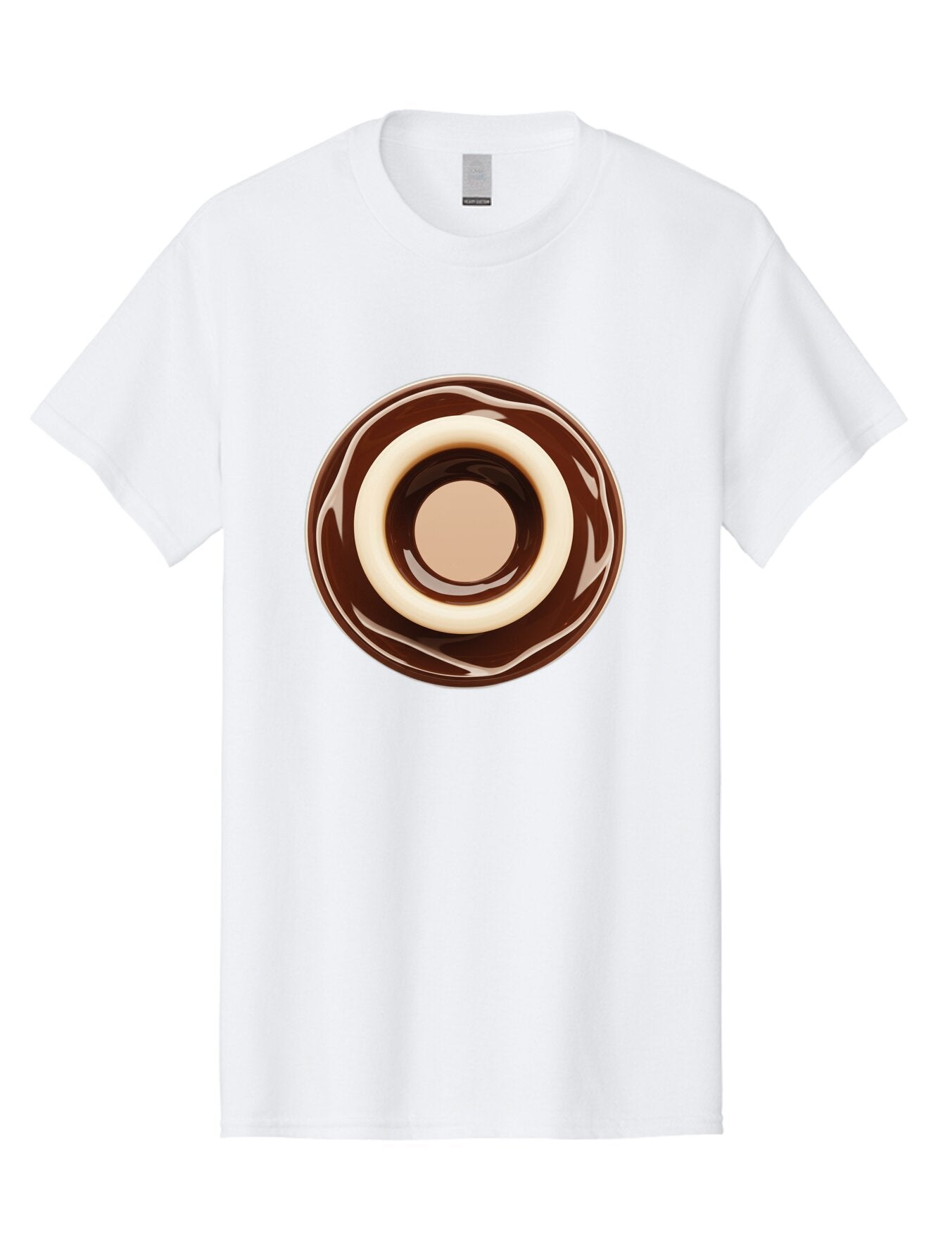 Chocolate-Frosted-Donut Men'S Graphic Tee, 100% Cotton, Comfortable Casual Summer Wear, Machine Washable, Vintage Camera, Old Camera, Antique Camera, Black Camera, Classic Photography, Photography Equipment, Nostalgic Device, Film Camera, Baq518 7