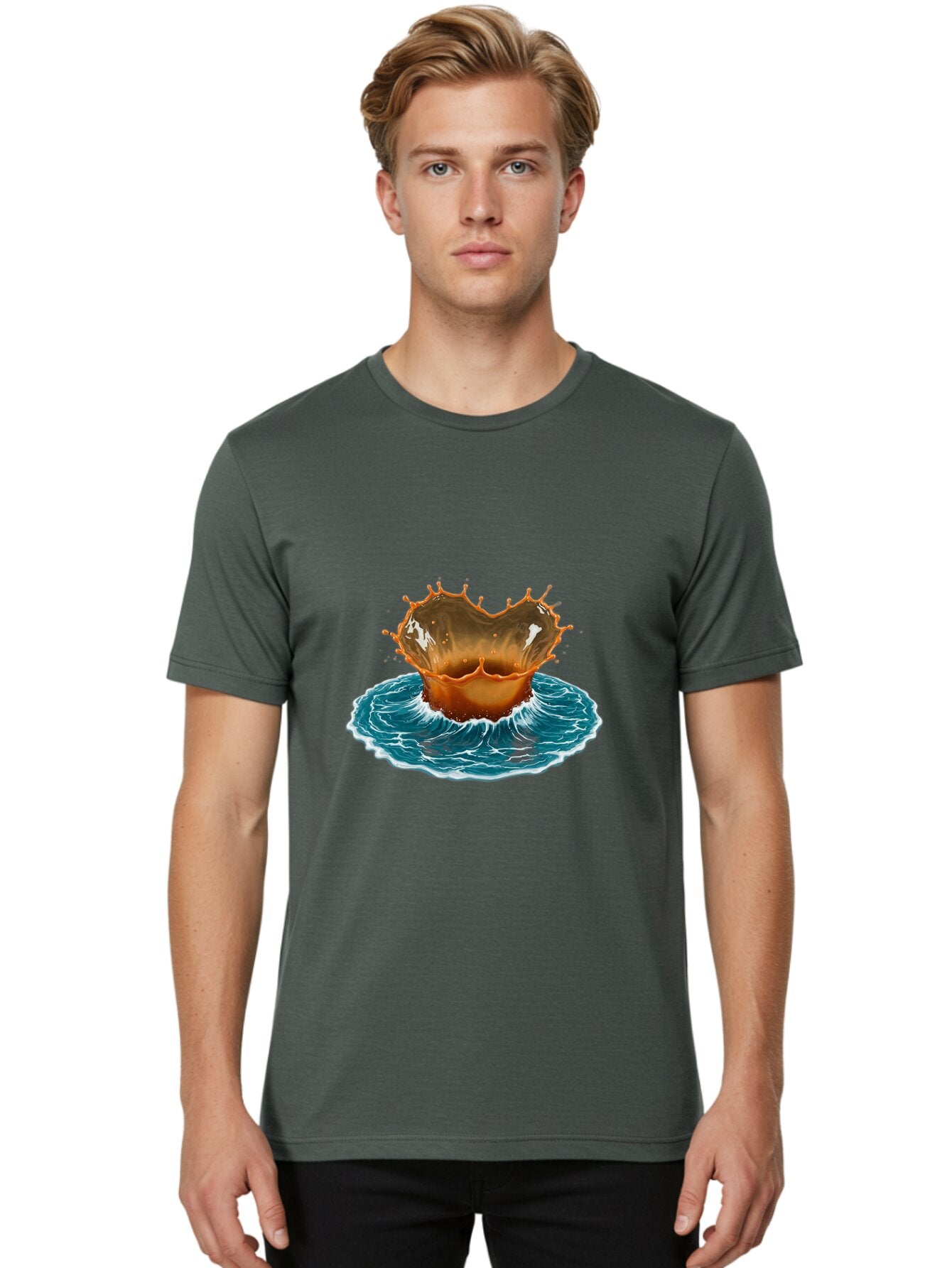 Chocolate-Splash Men'S Graphic Tee, 100% Cotton, Comfortable Casual Summer Wear, Machine Washable, Vintage Camera, Old Camera, Antique Camera, Black Camera, Classic Photography, Photography Equipment, Nostalgic Device, Film Camera, Camera Art Baq519 30