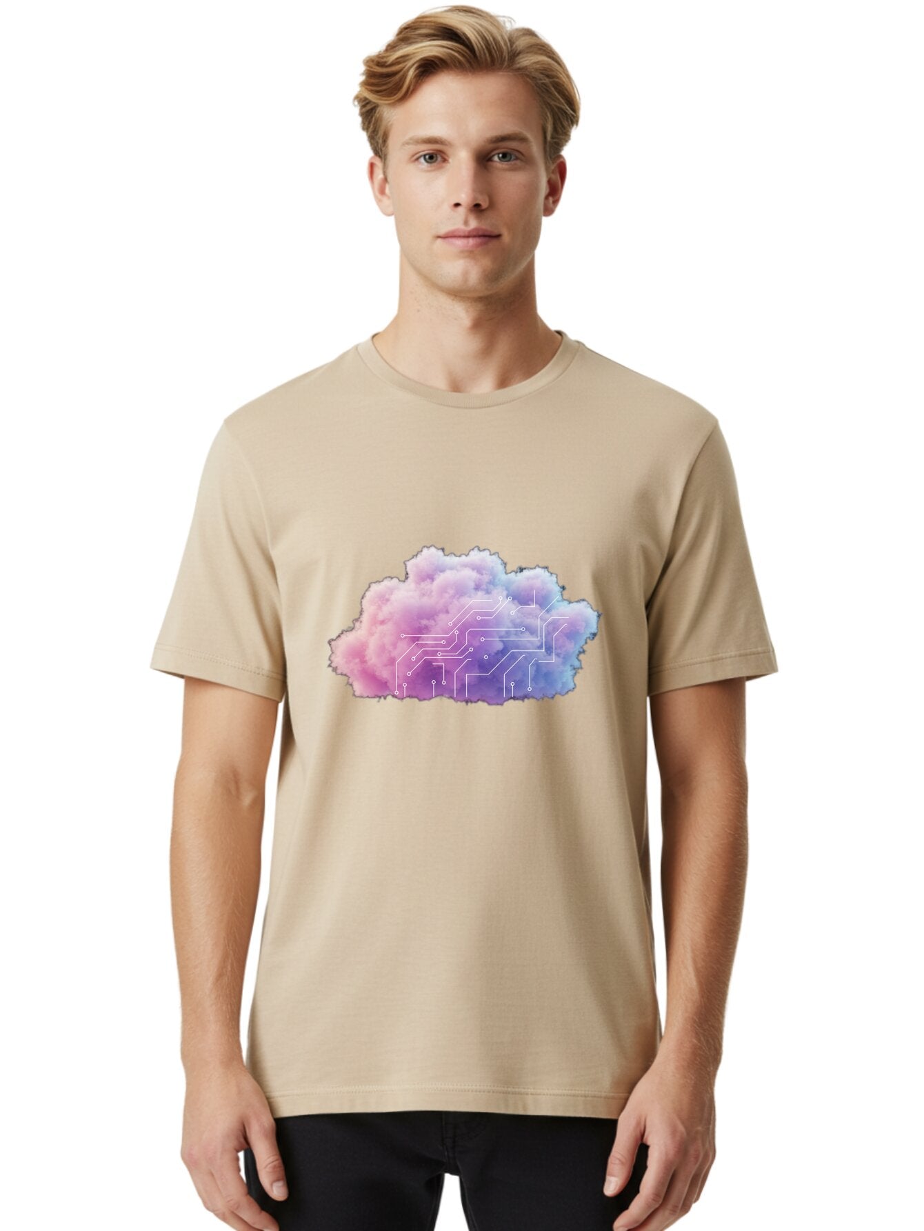 Circuit-Cloud Men'S Graphic Tee, 100% Cotton, Comfortable Casual Summer Wear, Machine Washable, Vintage Camera, Old Camera, Antique Camera, Black Camera, Classic Photography, Photography Equipment, Nostalgic Device, Film Camera, Camera Art Baq520 22