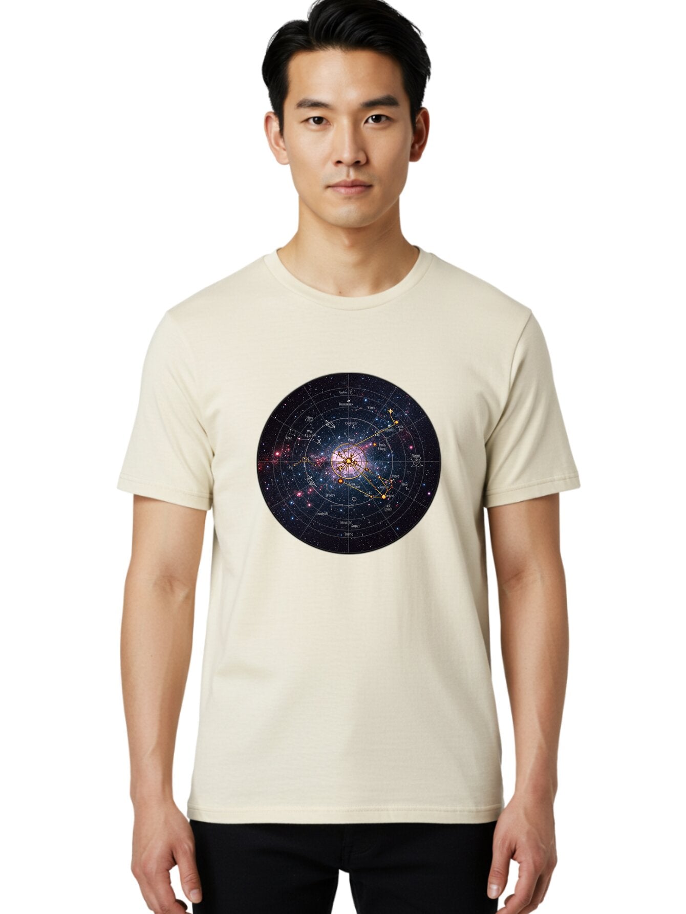 Circular-Astrology-Chart Men'S Graphic Tee, 100% Cotton, Comfortable Casual Summer Wear, Machine Washable, Vintage Camera, Old Camera, Antique Camera, Black Camera, Classic Photography, Photography Equipment, Nostalgic Device, Film Camera, Baq522 30