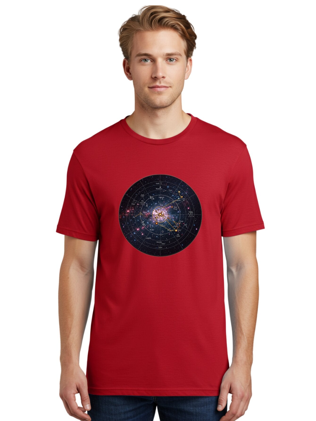 Circular-Astrology-Chart Men'S Graphic Tee, 100% Cotton, Comfortable Casual Summer Wear, Machine Washable, Vintage Camera, Old Camera, Antique Camera, Black Camera, Classic Photography, Photography Equipment, Nostalgic Device, Film Camera, Baq522 27