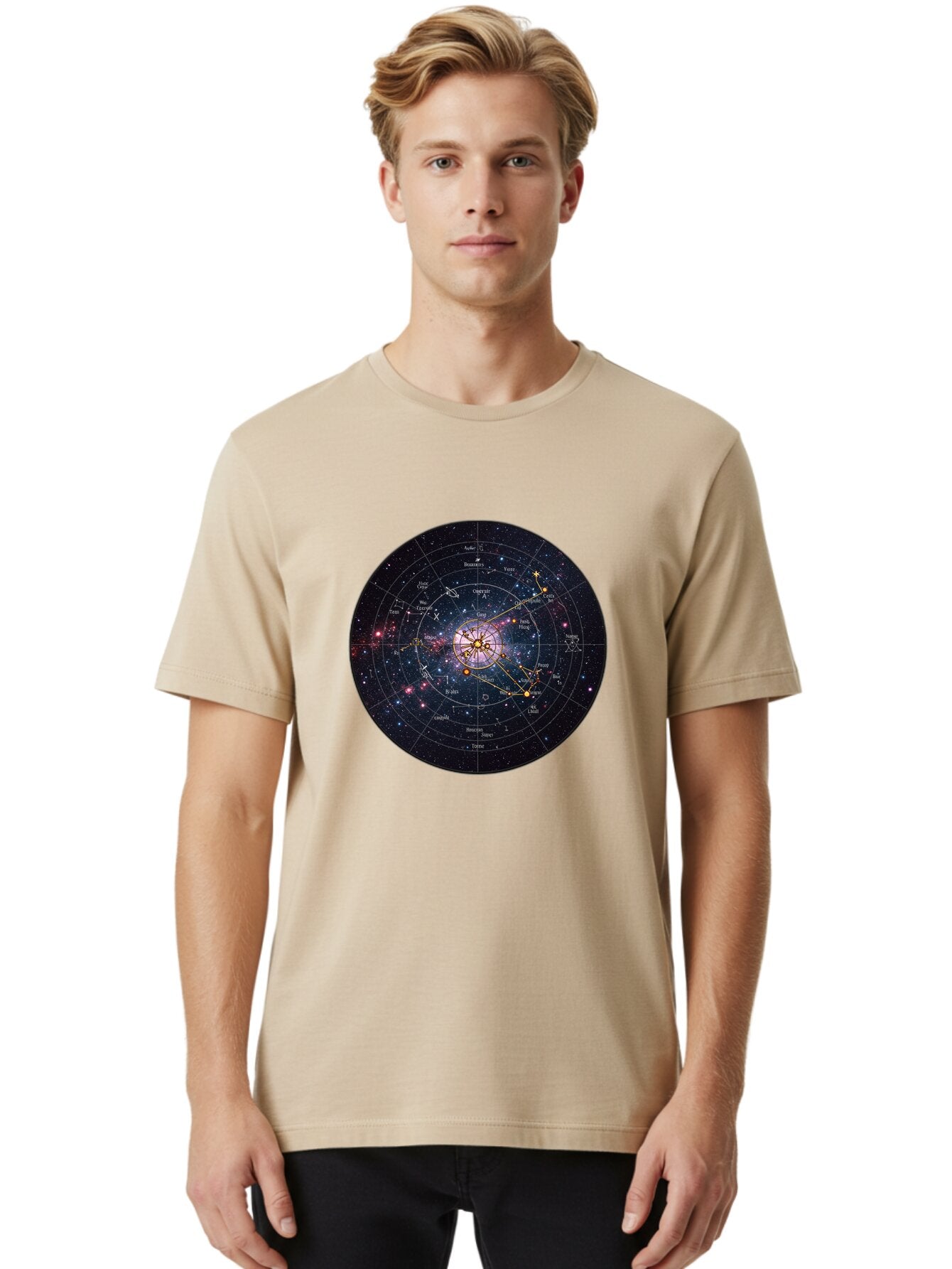 Circular-Astrology-Chart Men'S Graphic Tee, 100% Cotton, Comfortable Casual Summer Wear, Machine Washable, Vintage Camera, Old Camera, Antique Camera, Black Camera, Classic Photography, Photography Equipment, Nostalgic Device, Film Camera, Baq522 26