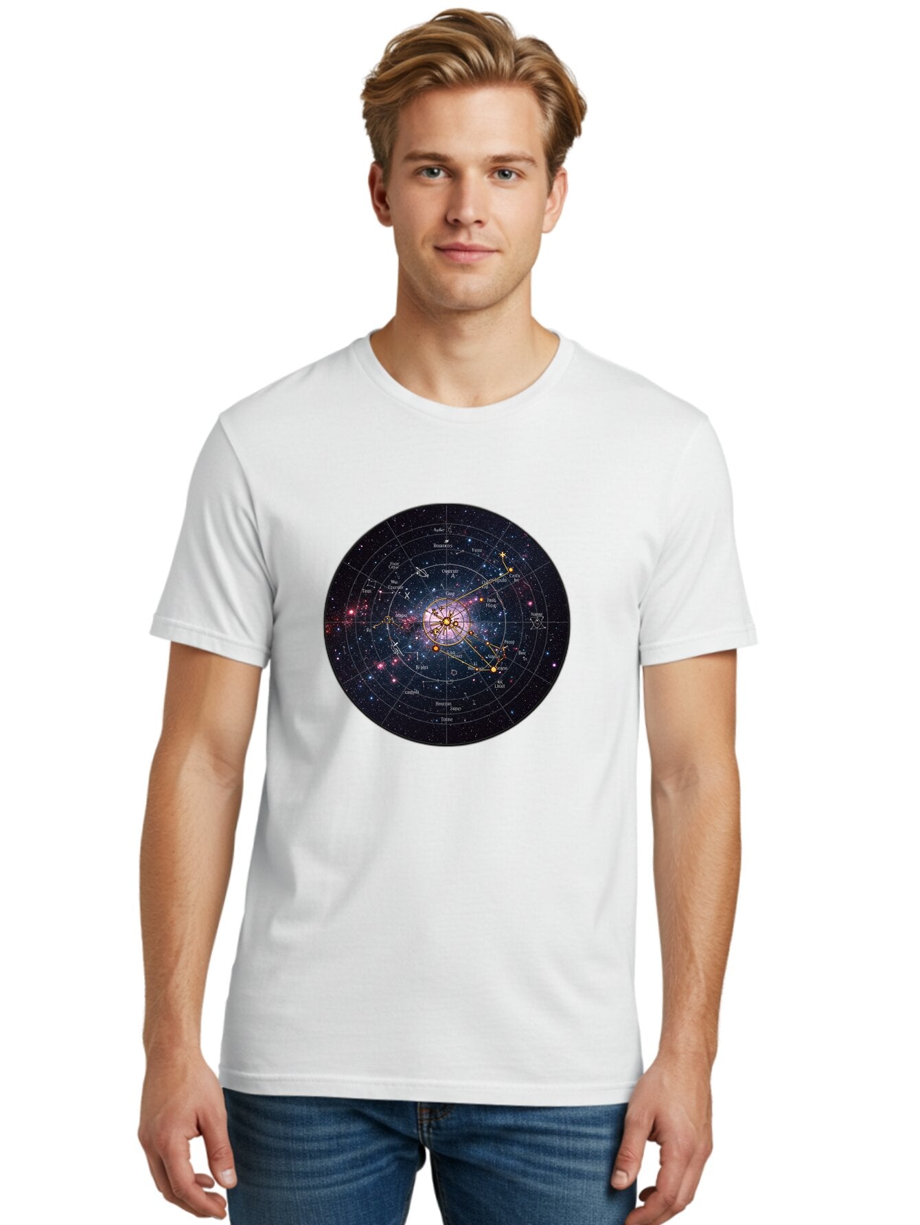 Circular-Astrology-Chart Men'S Graphic Tee, 100% Cotton, Comfortable Casual Summer Wear, Machine Washable, Vintage Camera, Old Camera, Antique Camera, Black Camera, Classic Photography, Photography Equipment, Nostalgic Device, Film Camera, Baq522 25