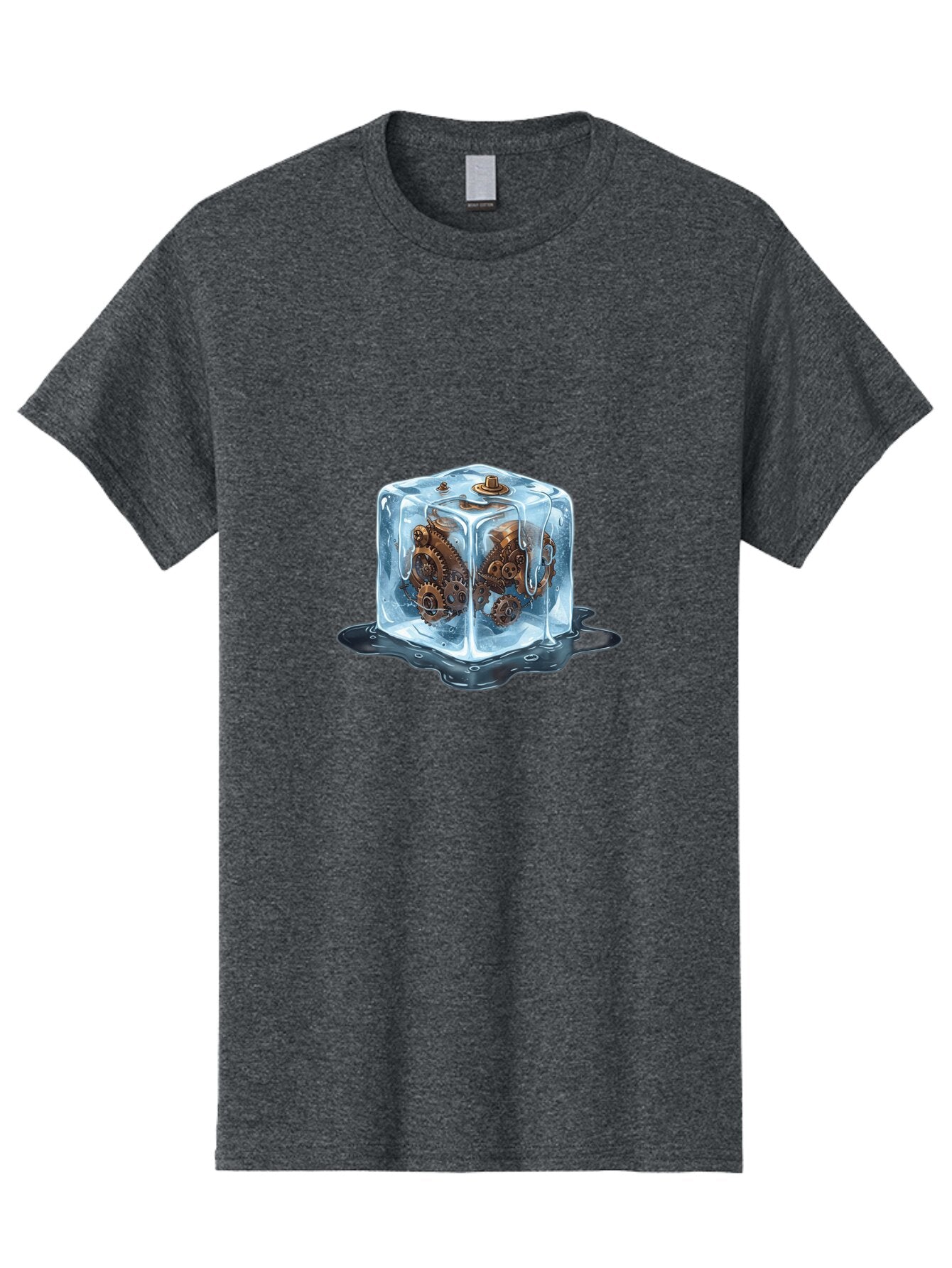 Clockwork-In-Ice-Cube Men'S Graphic Tee, 100% Cotton, Comfortable Casual Summer Wear, Machine Washable, Vintage Camera, Old Camera, Antique Camera, Black Camera, Classic Photography, Photography Equipment, Nostalgic Device, Film Camera, Baq523 7