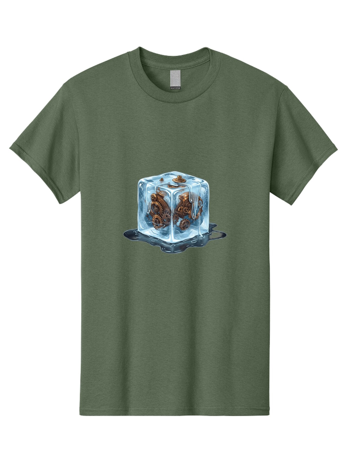Clockwork-In-Ice-Cube Men'S Graphic Tee, 100% Cotton, Comfortable Casual Summer Wear, Machine Washable, Vintage Camera, Old Camera, Antique Camera, Black Camera, Classic Photography, Photography Equipment, Nostalgic Device, Film Camera, Baq523 5