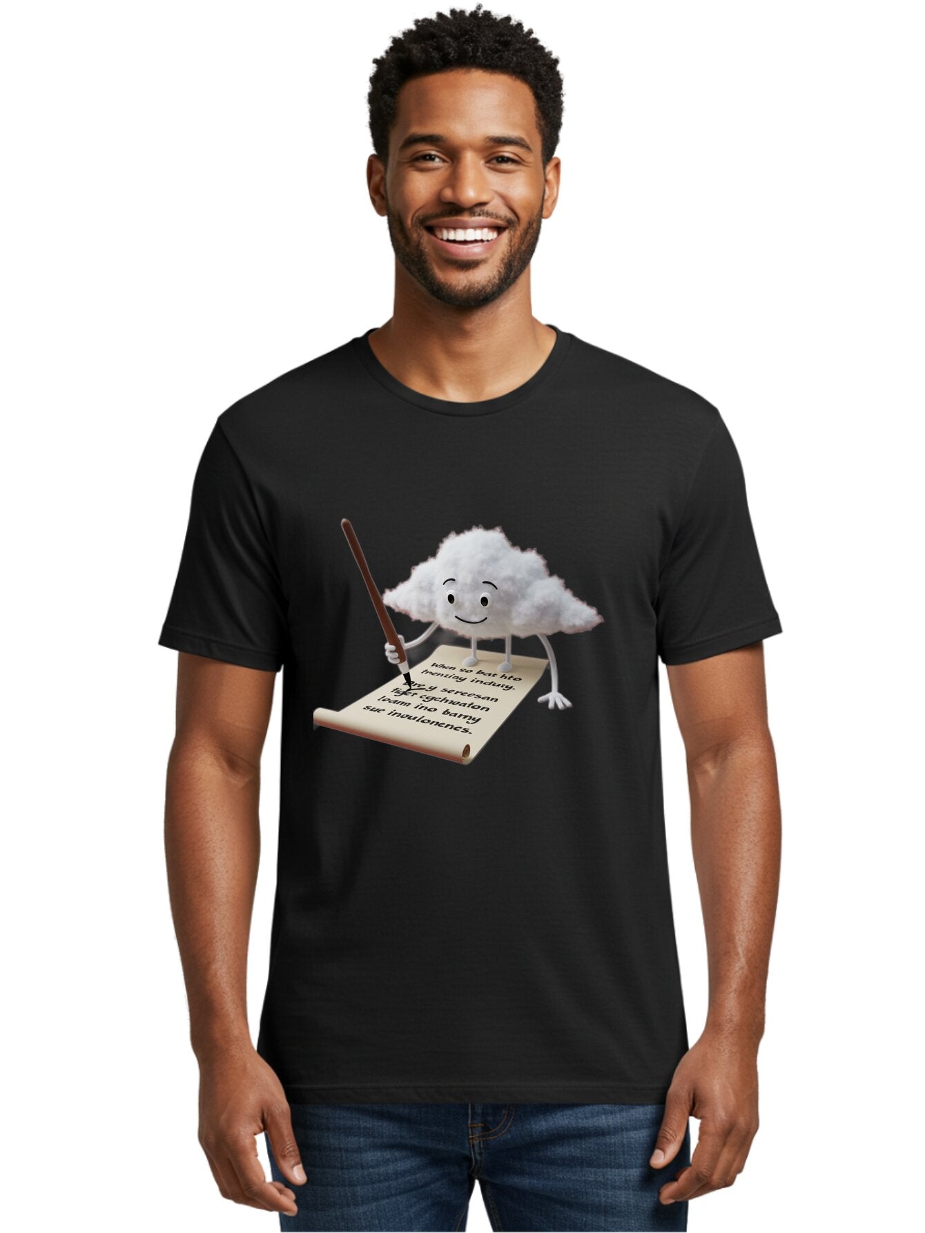 Cloud-Character-Writing Men'S Graphic Tee, 100% Cotton, Comfortable Casual Summer Wear, Machine Washable, Vintage Camera, Old Camera, Antique Camera, Black Camera, Classic Photography, Photography Equipment, Nostalgic Device, Film Camera, Baq527 23