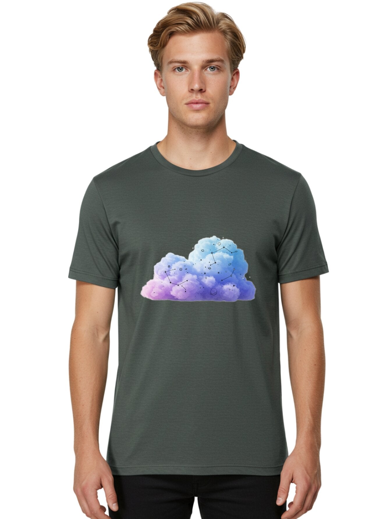 Cloud-Constellations Men'S Graphic Tee, 100% Cotton, Comfortable Casual Summer Wear, Machine Washable, Vintage Camera, Old Camera, Antique Camera, Black Camera, Classic Photography, Photography Equipment, Nostalgic Device, Film Camera, Baq528 20