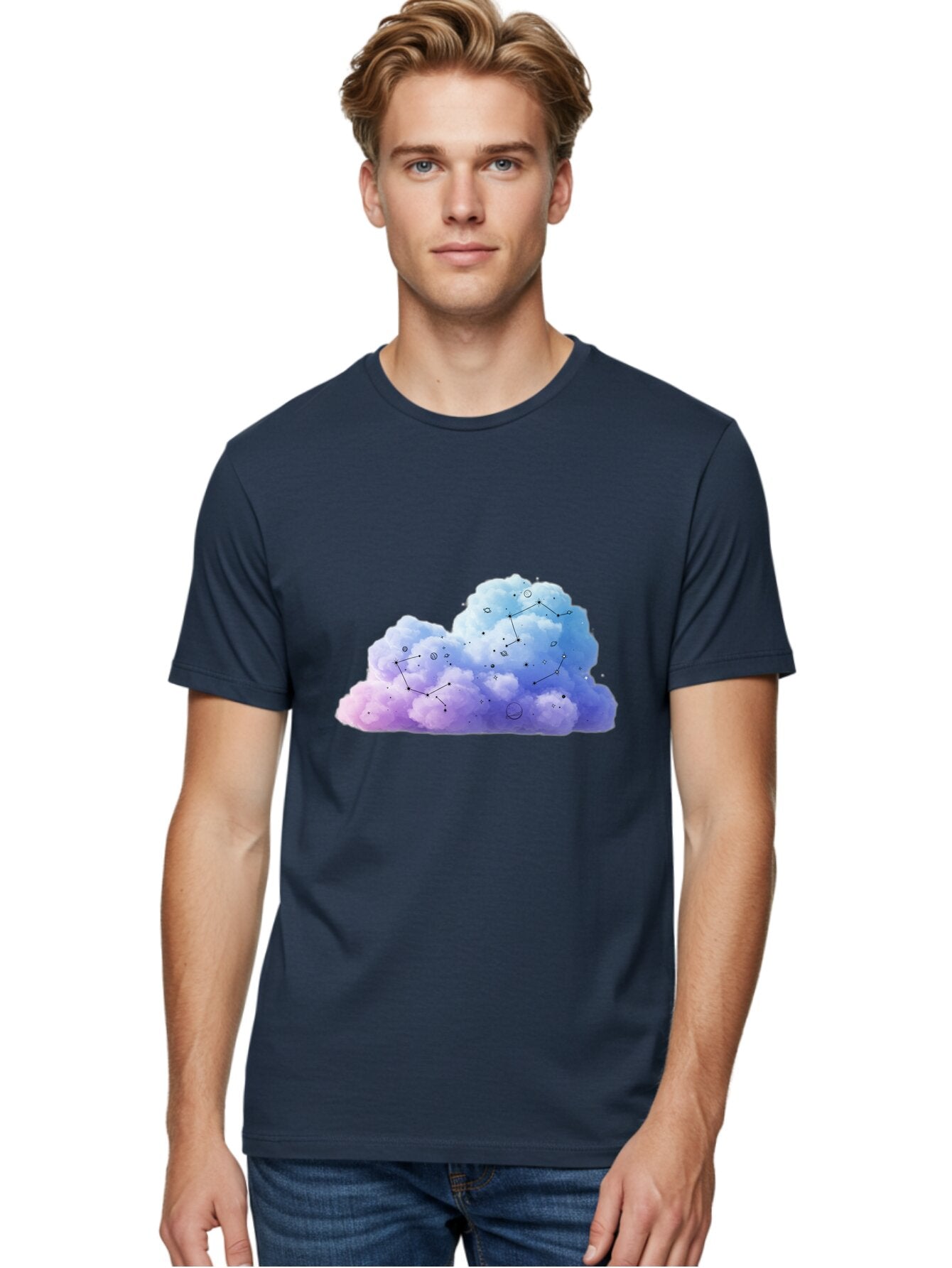 Cloud-Constellations Men'S Graphic Tee, 100% Cotton, Comfortable Casual Summer Wear, Machine Washable, Vintage Camera, Old Camera, Antique Camera, Black Camera, Classic Photography, Photography Equipment, Nostalgic Device, Film Camera, Baq528 30