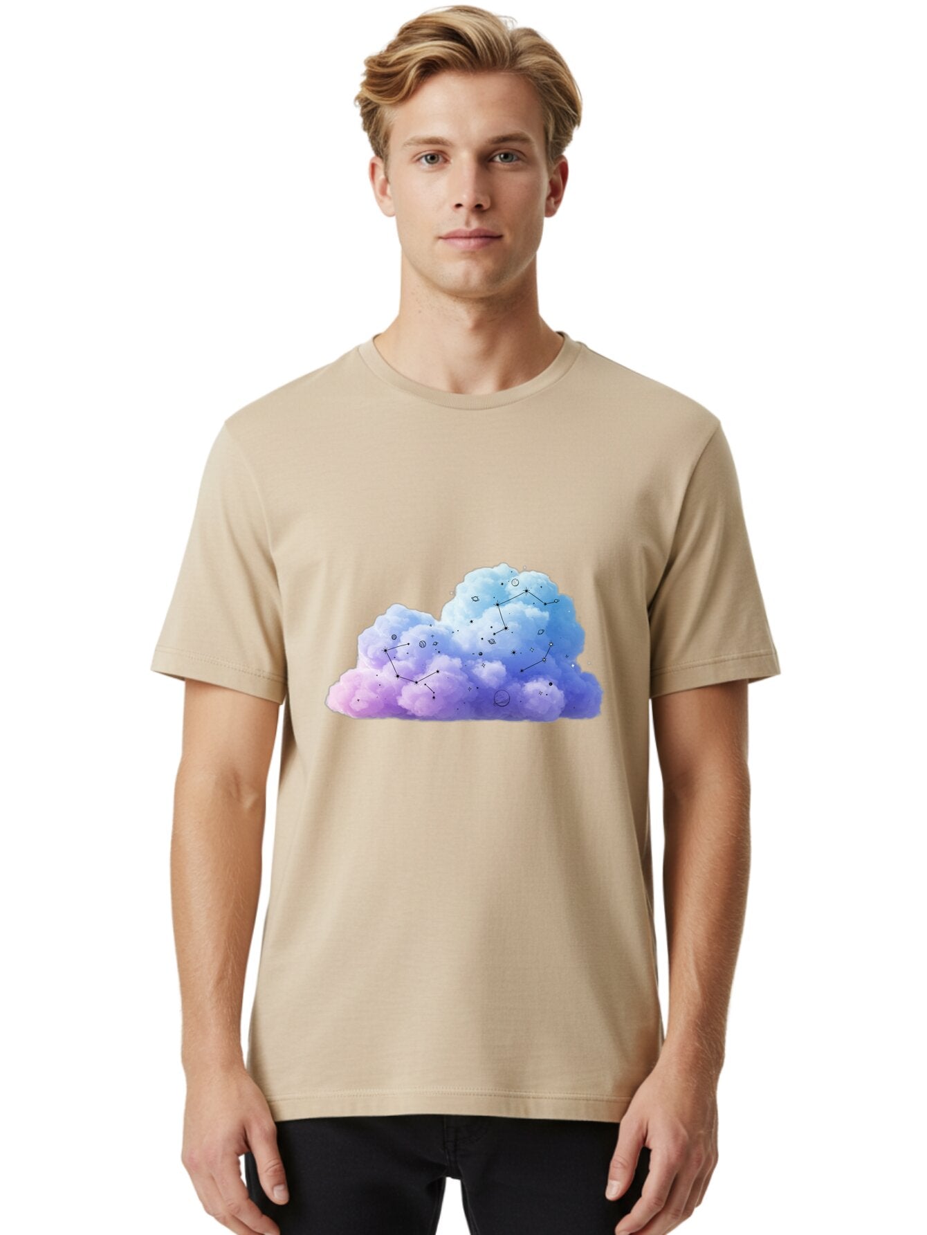 Cloud-Constellations Men'S Graphic Tee, 100% Cotton, Comfortable Casual Summer Wear, Machine Washable, Vintage Camera, Old Camera, Antique Camera, Black Camera, Classic Photography, Photography Equipment, Nostalgic Device, Film Camera, Baq528 25