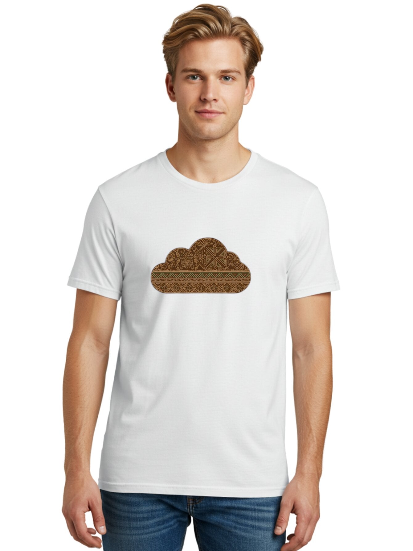 Cloud-Pattern Men'S Graphic Tee, 100% Cotton, Comfortable Casual Summer Wear, Machine Washable, Vintage Camera, Old Camera, Antique Camera, Black Camera, Classic Photography, Photography Equipment, Nostalgic Device, Film Camera, Camera Art Baq530 24