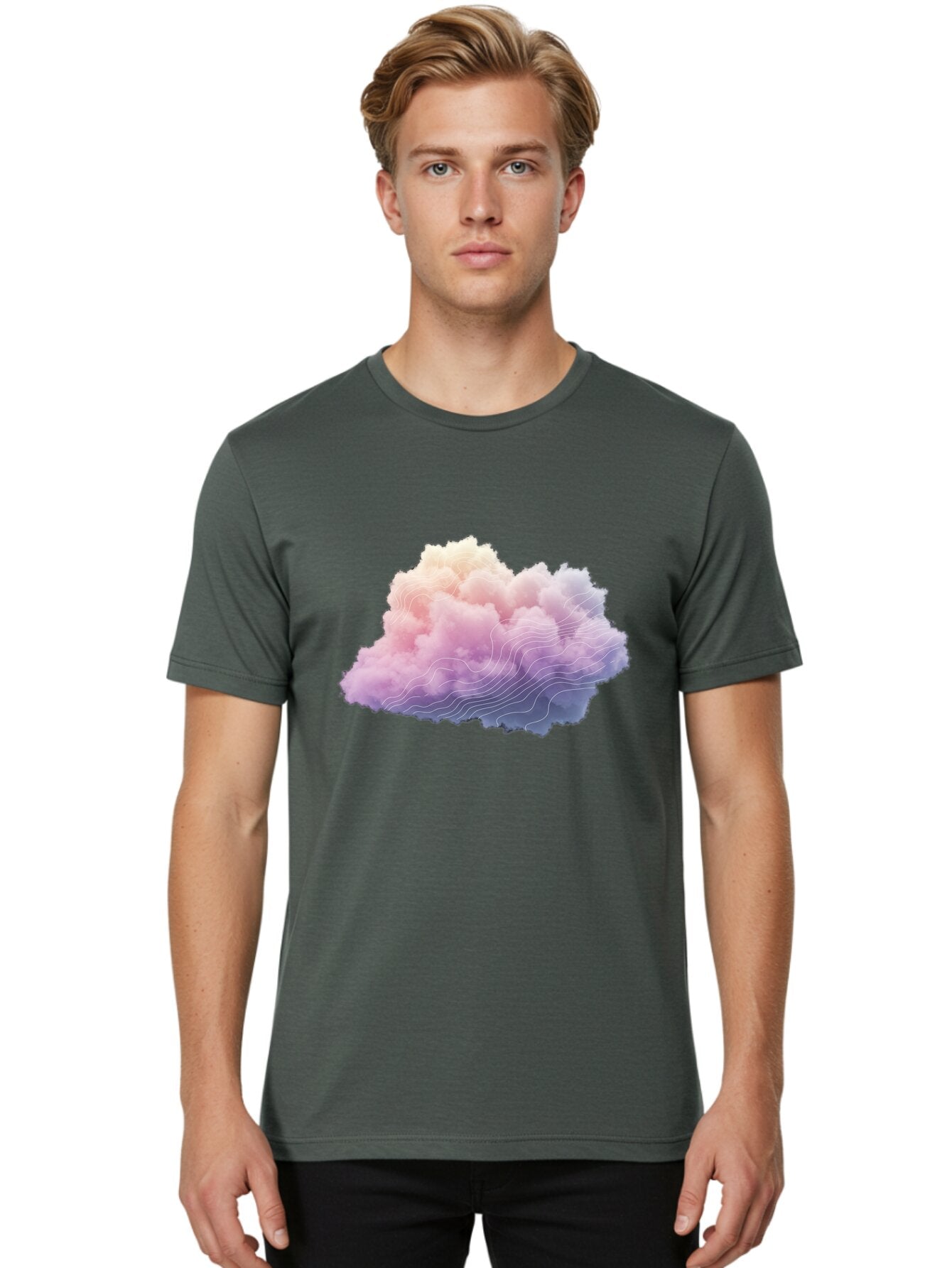 Cloud-Topography Men'S Graphic Tee, 100% Cotton, Comfortable Casual Summer Wear, Machine Washable, Vintage Camera, Old Camera, Antique Camera, Black Camera, Classic Photography, Photography Equipment, Nostalgic Device, Film Camera, Camera Art Baq532 26