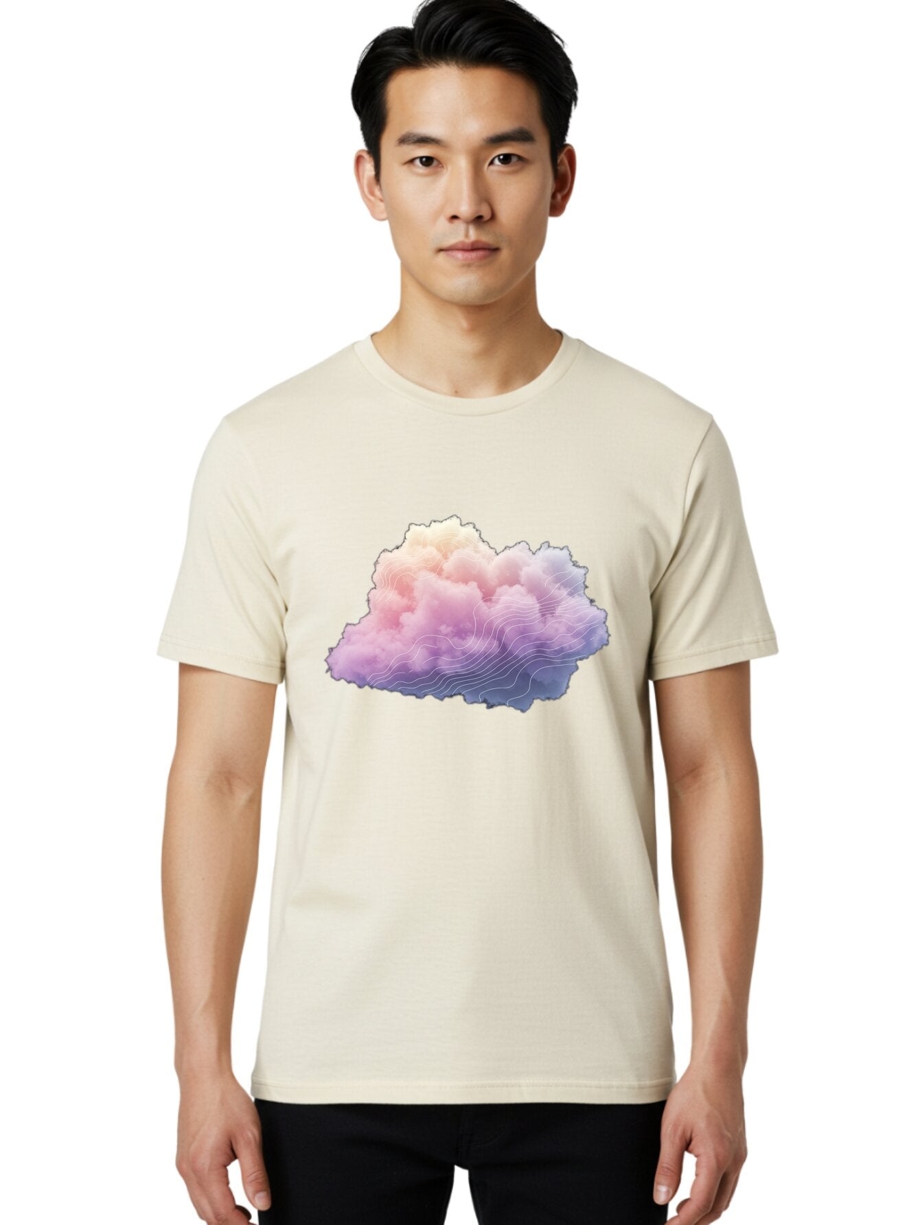 Cloud-Topography Men'S Graphic Tee, 100% Cotton, Comfortable Casual Summer Wear, Machine Washable, Vintage Camera, Old Camera, Antique Camera, Black Camera, Classic Photography, Photography Equipment, Nostalgic Device, Film Camera, Camera Art Baq532 22