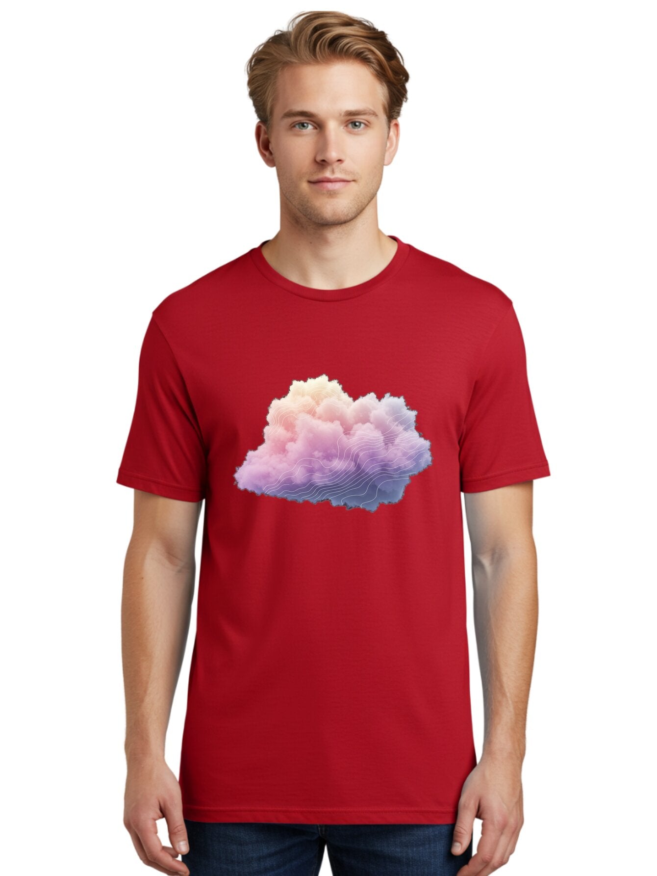 Cloud-Topography Men'S Graphic Tee, 100% Cotton, Comfortable Casual Summer Wear, Machine Washable, Vintage Camera, Old Camera, Antique Camera, Black Camera, Classic Photography, Photography Equipment, Nostalgic Device, Film Camera, Camera Art Baq532 24
