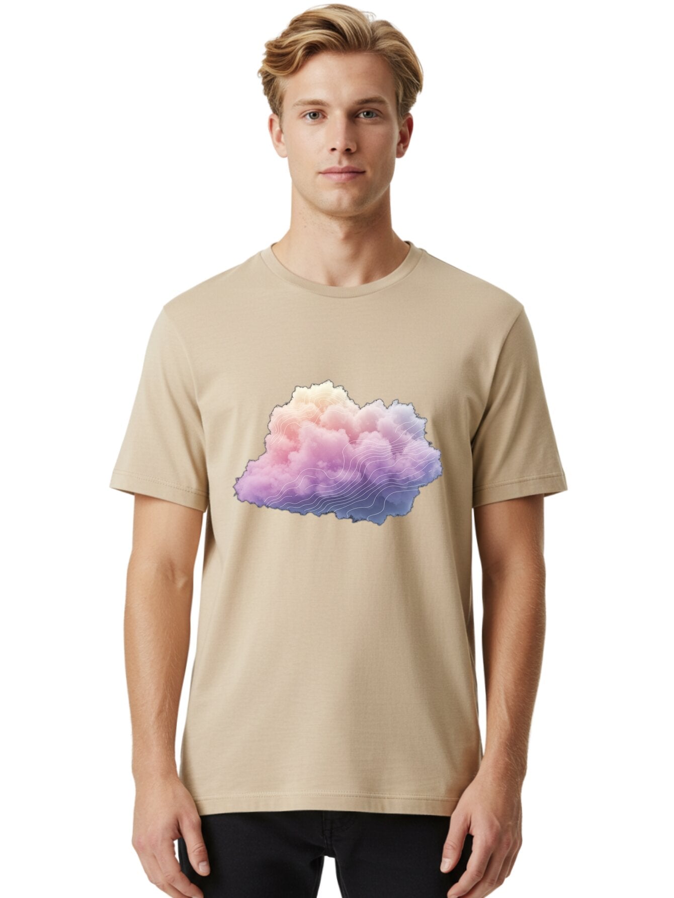 Cloud-Topography Men'S Graphic Tee, 100% Cotton, Comfortable Casual Summer Wear, Machine Washable, Vintage Camera, Old Camera, Antique Camera, Black Camera, Classic Photography, Photography Equipment, Nostalgic Device, Film Camera, Camera Art Baq532 28