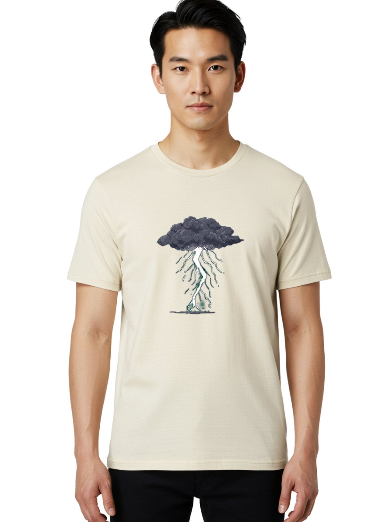 Cloud-With-Lightning Men'S Graphic Tee, 100% Cotton, Comfortable Casual Summer Wear, Machine Washable, Vintage Camera, Old Camera, Antique Camera, Black Camera, Classic Photography, Photography Equipment, Nostalgic Device, Film Camera, Baq534 24