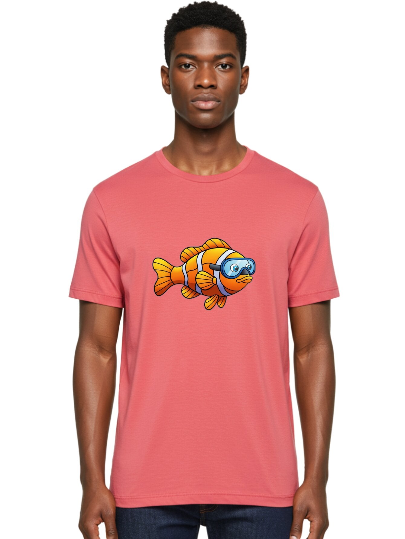 Clown-Fish-1 Men'S Graphic Tee, 100% Cotton, Comfortable Casual Summer Wear, Machine Washable, Vintage Camera, Old Camera, Antique Camera, Black Camera, Classic Photography, Photography Equipment, Nostalgic Device, Film Camera, Camera Art Baq537 25