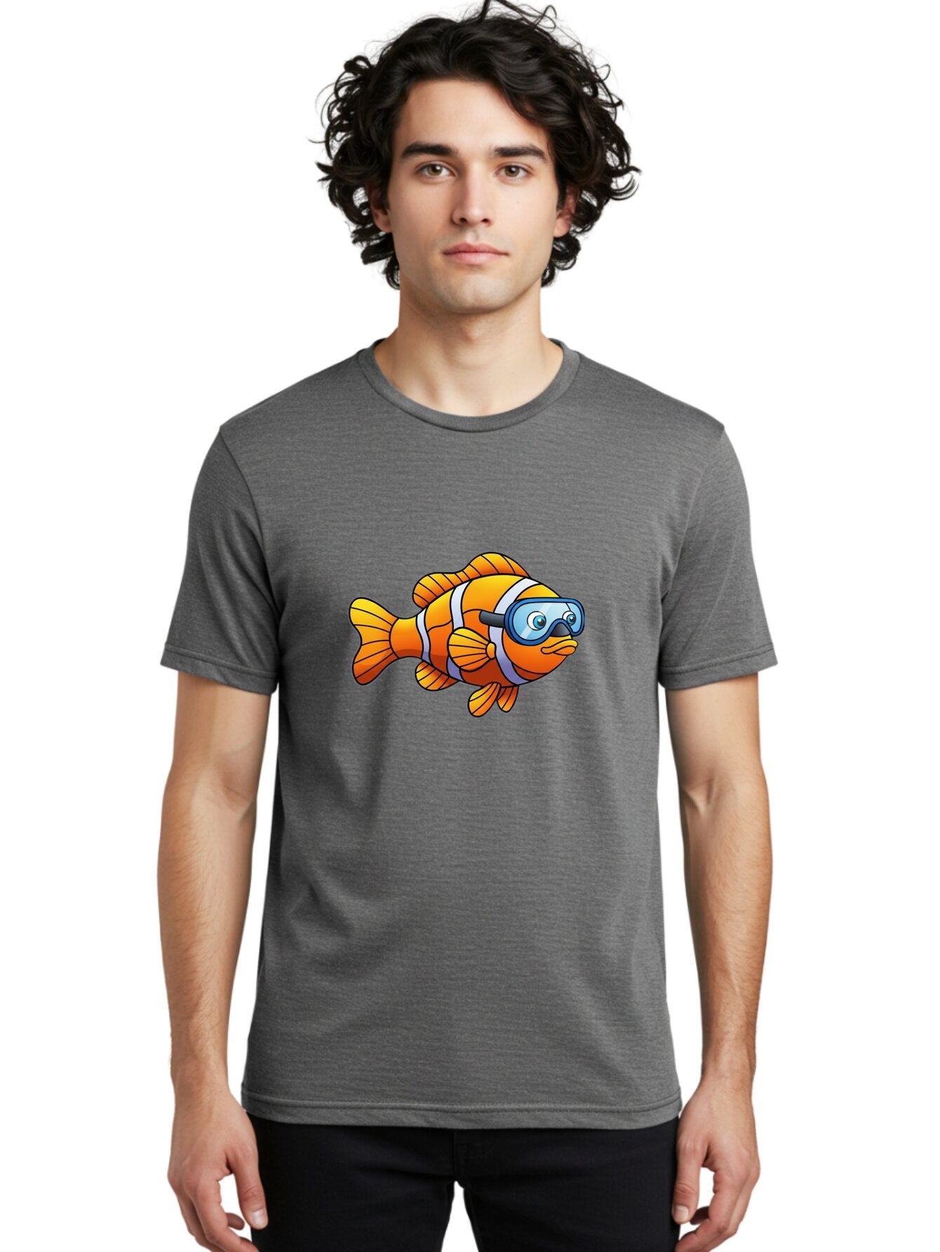 Clown-Fish-1 Men'S Graphic Tee, 100% Cotton, Comfortable Casual Summer Wear, Machine Washable, Vintage Camera, Old Camera, Antique Camera, Black Camera, Classic Photography, Photography Equipment, Nostalgic Device, Film Camera, Camera Art Baq537 30