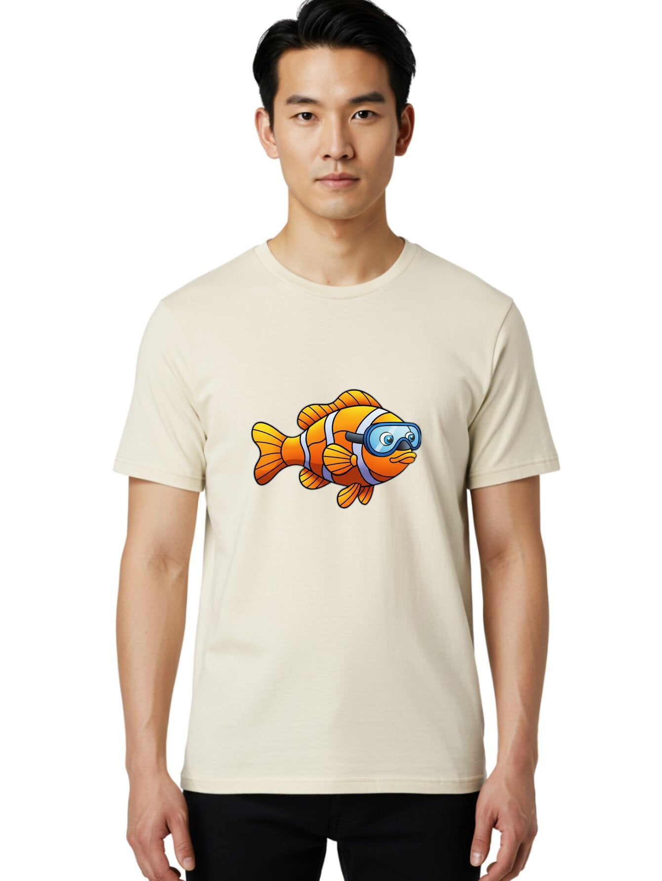 Clown-Fish-1 Men'S Graphic Tee, 100% Cotton, Comfortable Casual Summer Wear, Machine Washable, Vintage Camera, Old Camera, Antique Camera, Black Camera, Classic Photography, Photography Equipment, Nostalgic Device, Film Camera, Camera Art Baq537 20