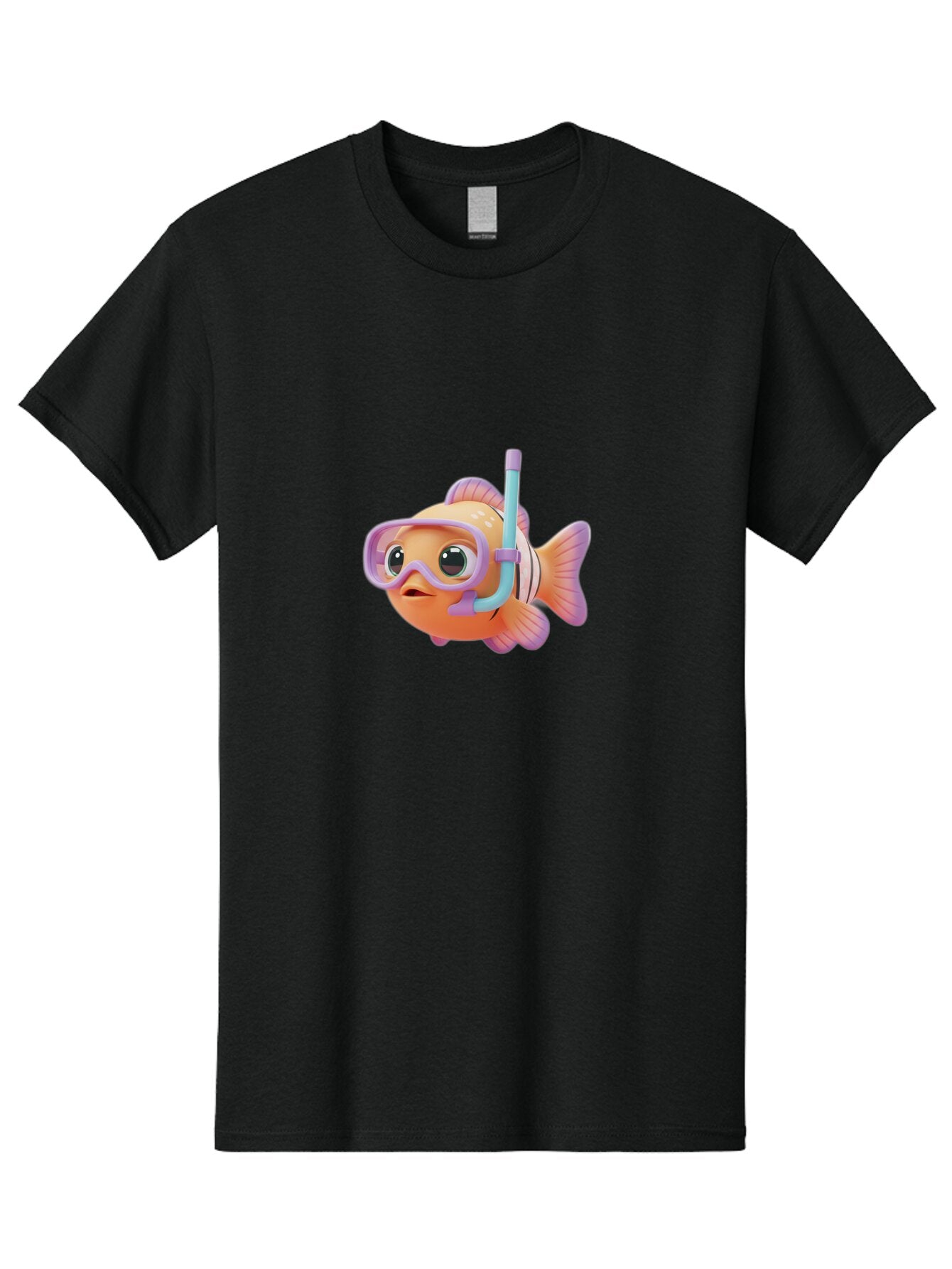 Clown-Fish-With-Snorkel Men'S Graphic Tee, 100% Cotton, Comfortable Casual Summer Wear, Machine Washable, Vintage Camera, Old Camera, Antique Camera, Black Camera, Classic Photography, Photography Equipment, Nostalgic Device, Film Camera, Baq539 15