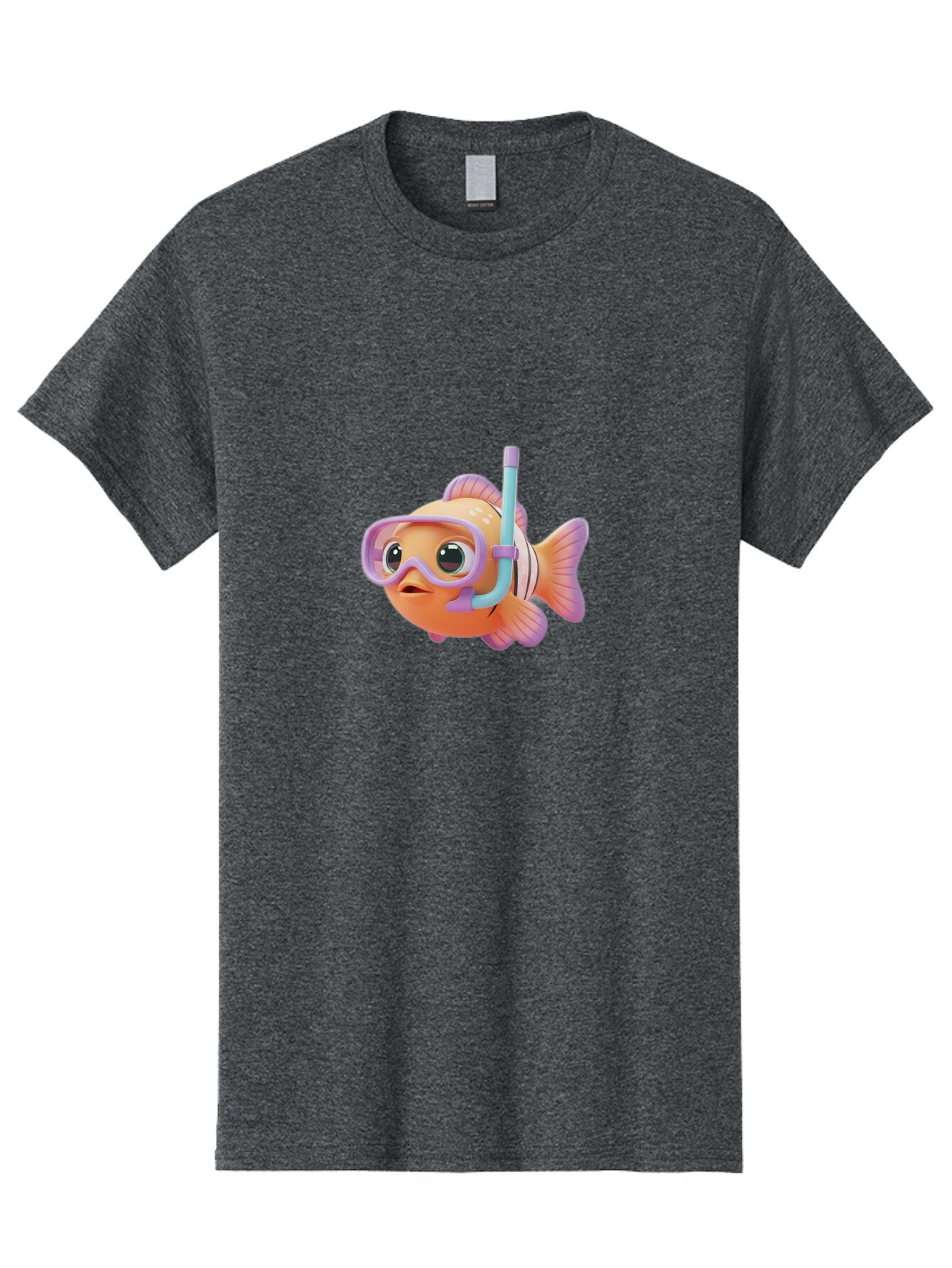 Clown-Fish-With-Snorkel Men'S Graphic Tee, 100% Cotton, Comfortable Casual Summer Wear, Machine Washable, Vintage Camera, Old Camera, Antique Camera, Black Camera, Classic Photography, Photography Equipment, Nostalgic Device, Film Camera, Baq539 3