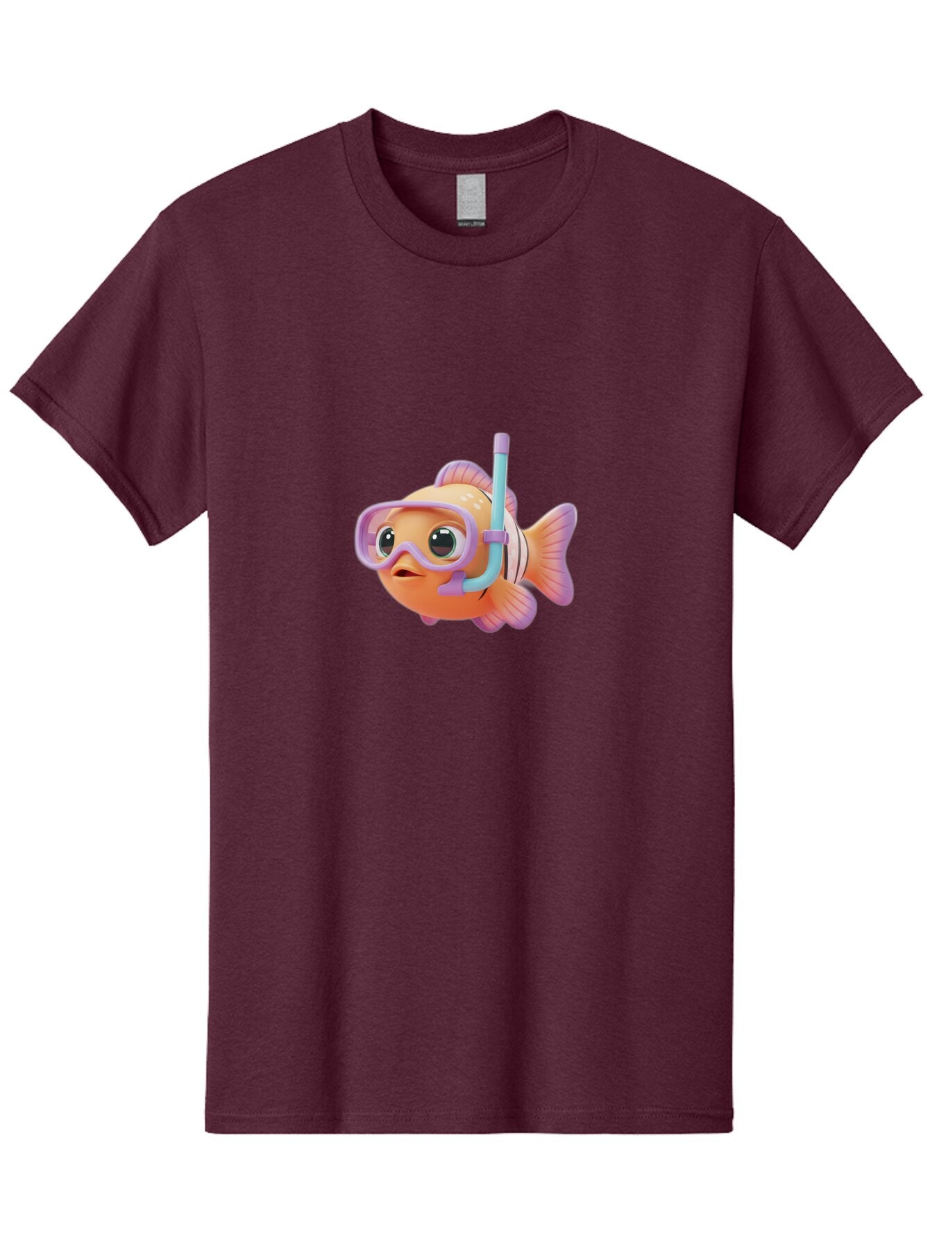Clown-Fish-With-Snorkel Men'S Graphic Tee, 100% Cotton, Comfortable Casual Summer Wear, Machine Washable, Vintage Camera, Old Camera, Antique Camera, Black Camera, Classic Photography, Photography Equipment, Nostalgic Device, Film Camera, Baq539 8