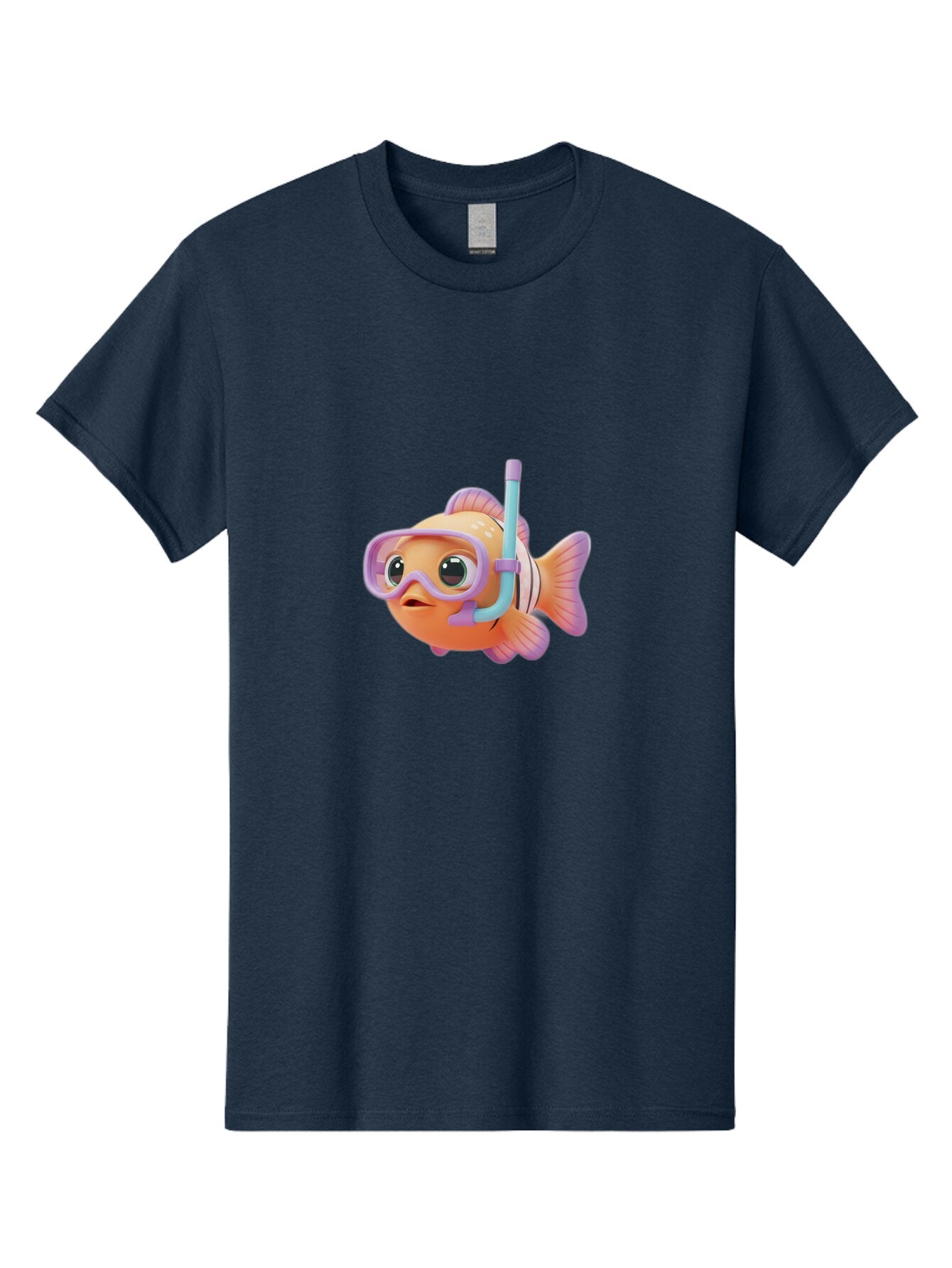 Clown-Fish-With-Snorkel Men'S Graphic Tee, 100% Cotton, Comfortable Casual Summer Wear, Machine Washable, Vintage Camera, Old Camera, Antique Camera, Black Camera, Classic Photography, Photography Equipment, Nostalgic Device, Film Camera, Baq539 12