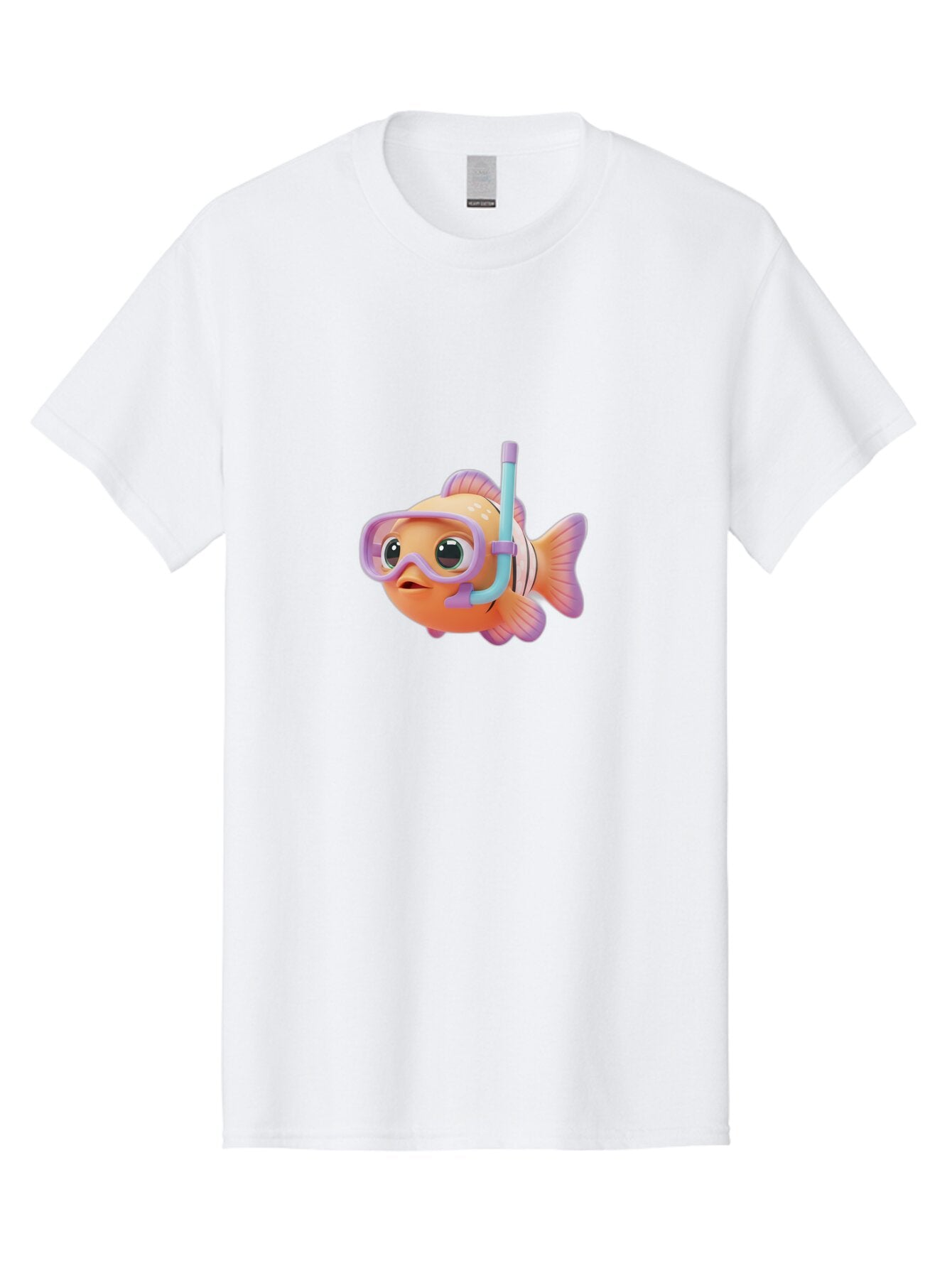 Clown-Fish-With-Snorkel Men'S Graphic Tee, 100% Cotton, Comfortable Casual Summer Wear, Machine Washable, Vintage Camera, Old Camera, Antique Camera, Black Camera, Classic Photography, Photography Equipment, Nostalgic Device, Film Camera, Baq539 2