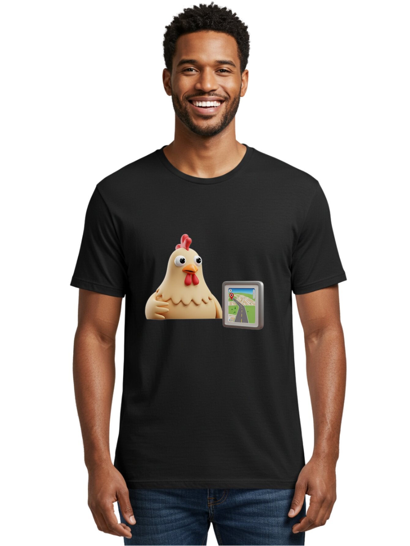 Clucking-Chicken-Gps Men'S Graphic Tee, 100% Cotton, Comfortable Casual Summer Wear, Machine Washable, Vintage Camera, Old Camera, Antique Camera, Black Camera, Classic Photography, Photography Equipment, Nostalgic Device, Film Camera, Baq545 22