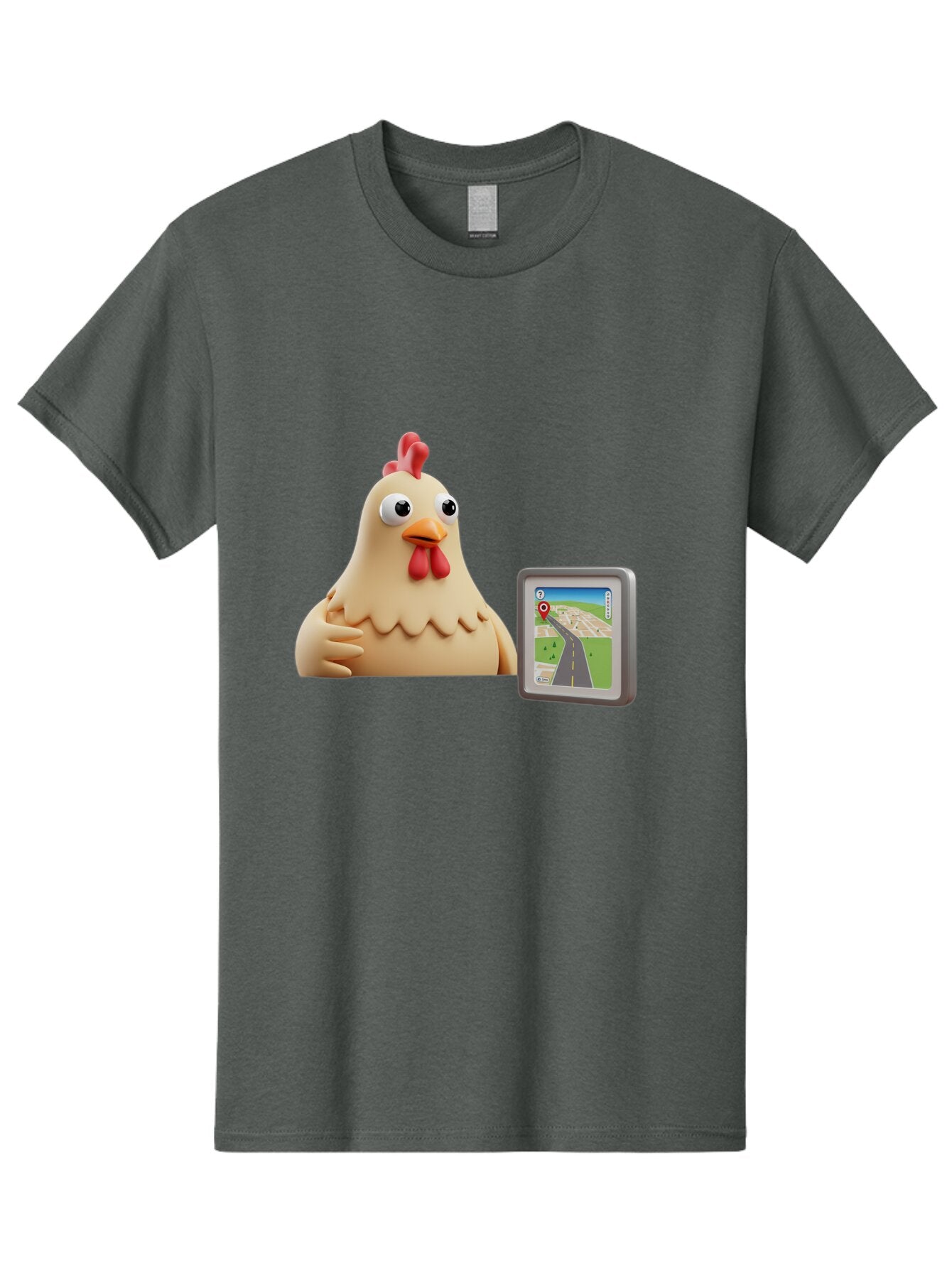Clucking-Chicken-Gps Men'S Graphic Tee, 100% Cotton, Comfortable Casual Summer Wear, Machine Washable, Vintage Camera, Old Camera, Antique Camera, Black Camera, Classic Photography, Photography Equipment, Nostalgic Device, Film Camera, Baq545 7