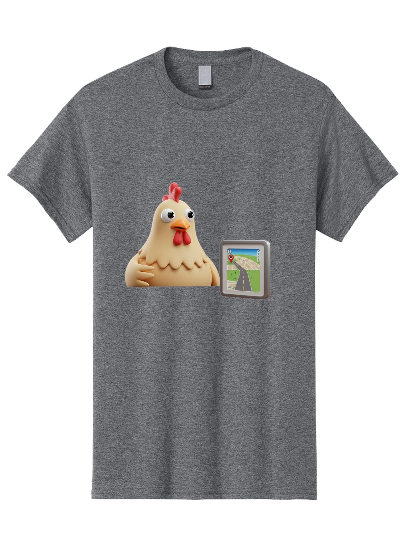 Clucking-Chicken-Gps Men'S Graphic Tee, 100% Cotton, Comfortable Casual Summer Wear, Machine Washable, Vintage Camera, Old Camera, Antique Camera, Black Camera, Classic Photography, Photography Equipment, Nostalgic Device, Film Camera, Baq545 12