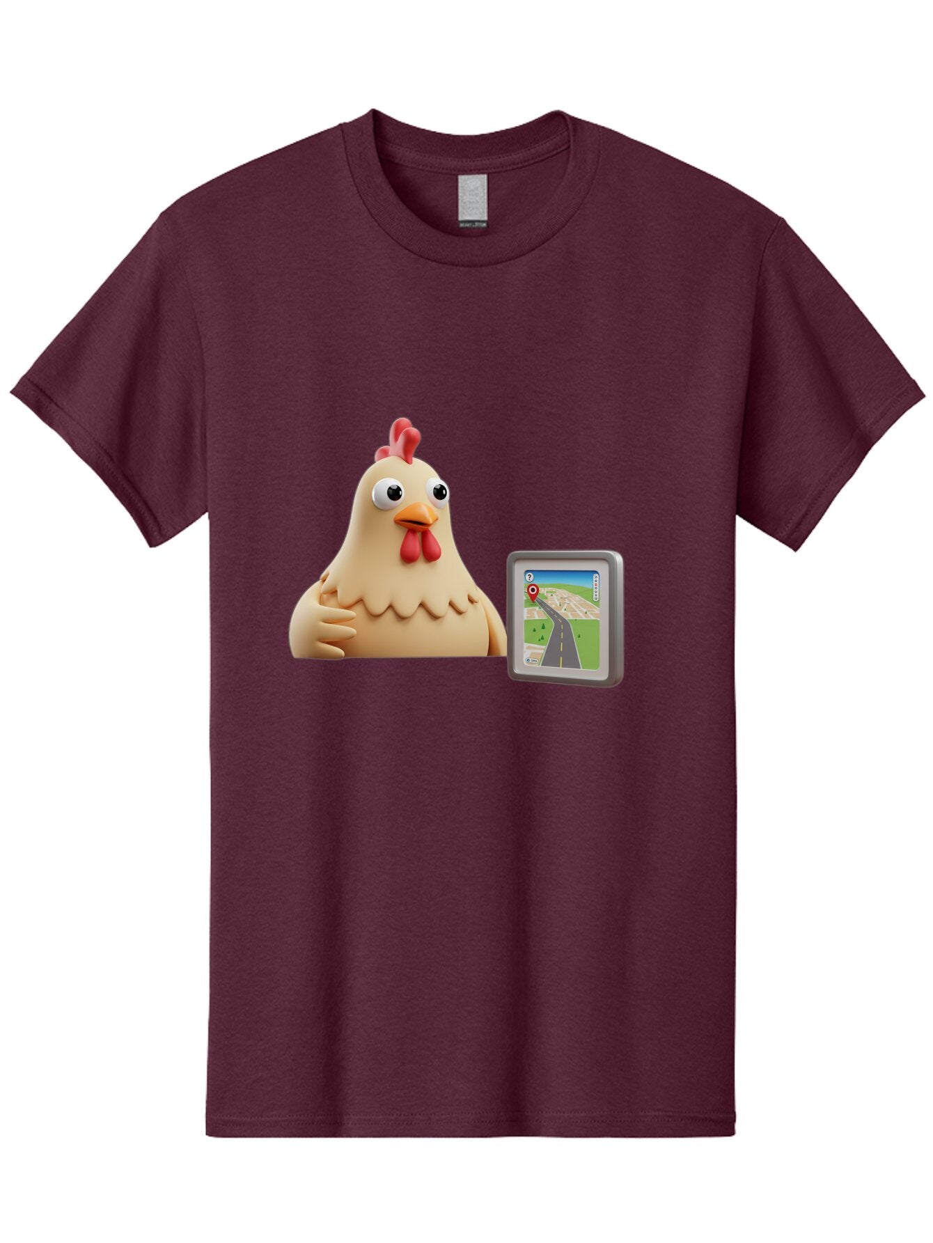Clucking-Chicken-Gps Men'S Graphic Tee, 100% Cotton, Comfortable Casual Summer Wear, Machine Washable, Vintage Camera, Old Camera, Antique Camera, Black Camera, Classic Photography, Photography Equipment, Nostalgic Device, Film Camera, Baq545 15