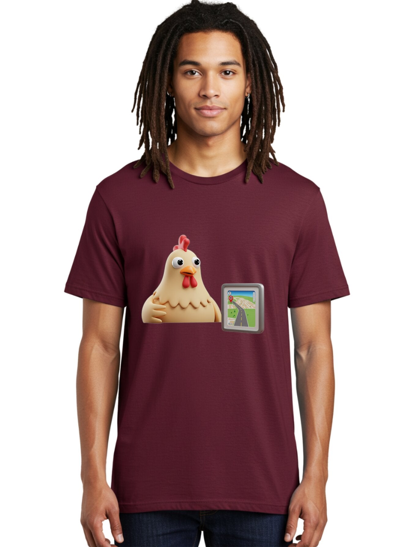 Clucking-Chicken-Gps Men'S Graphic Tee, 100% Cotton, Comfortable Casual Summer Wear, Machine Washable, Vintage Camera, Old Camera, Antique Camera, Black Camera, Classic Photography, Photography Equipment, Nostalgic Device, Film Camera, Baq545 30