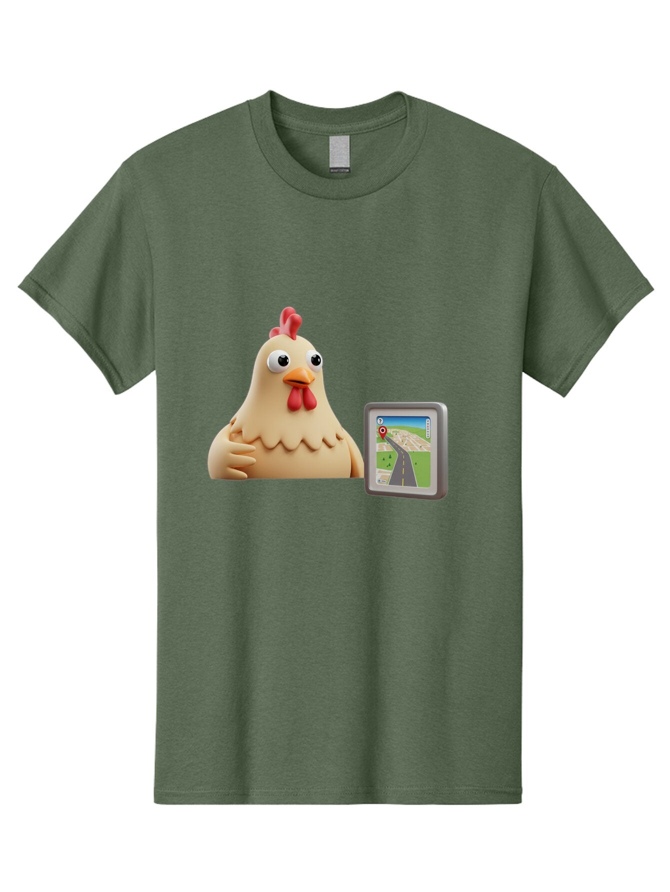 Clucking-Chicken-Gps Men'S Graphic Tee, 100% Cotton, Comfortable Casual Summer Wear, Machine Washable, Vintage Camera, Old Camera, Antique Camera, Black Camera, Classic Photography, Photography Equipment, Nostalgic Device, Film Camera, Baq545 1
