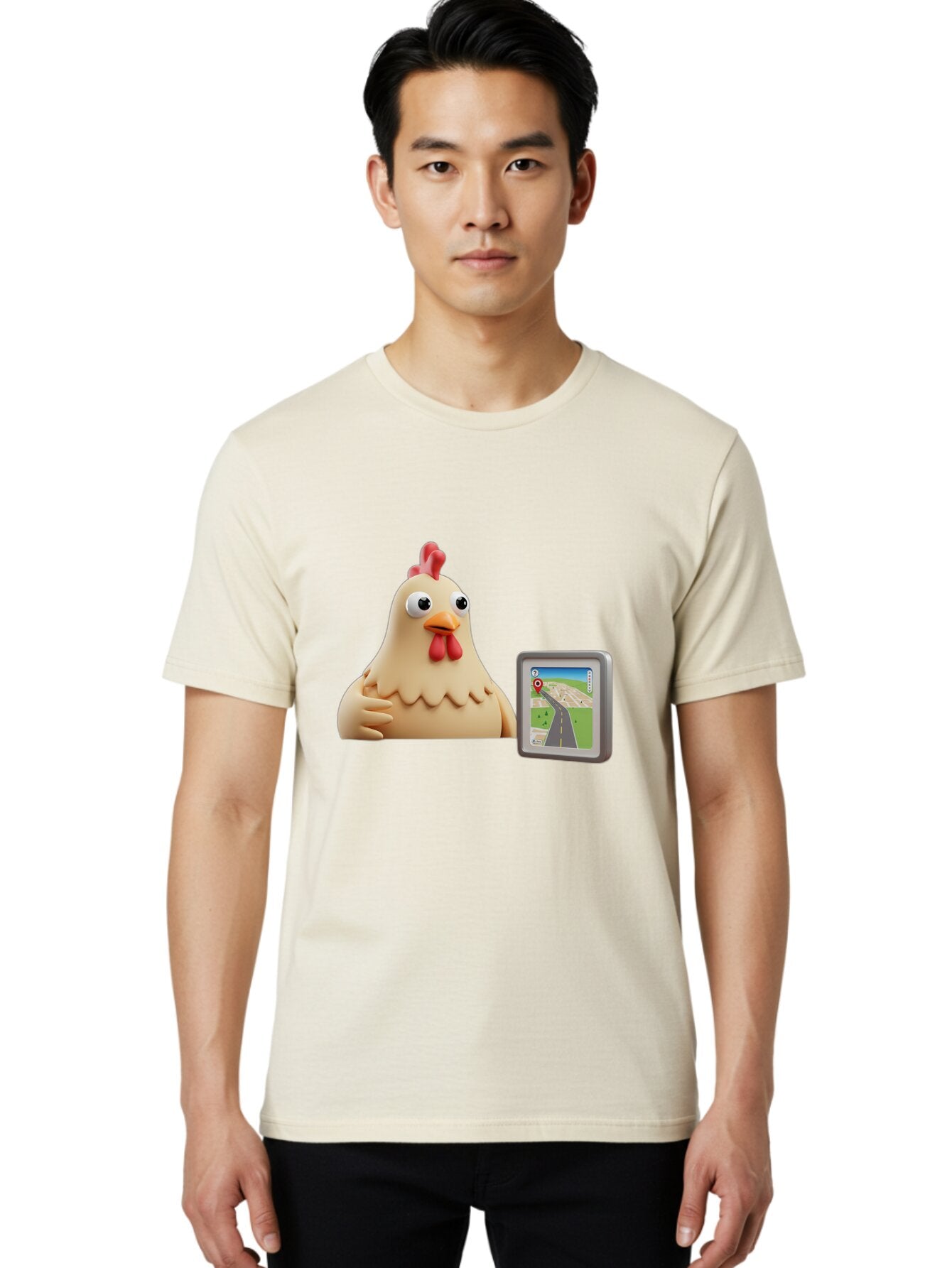 Clucking-Chicken-Gps Men'S Graphic Tee, 100% Cotton, Comfortable Casual Summer Wear, Machine Washable, Vintage Camera, Old Camera, Antique Camera, Black Camera, Classic Photography, Photography Equipment, Nostalgic Device, Film Camera, Baq545 29