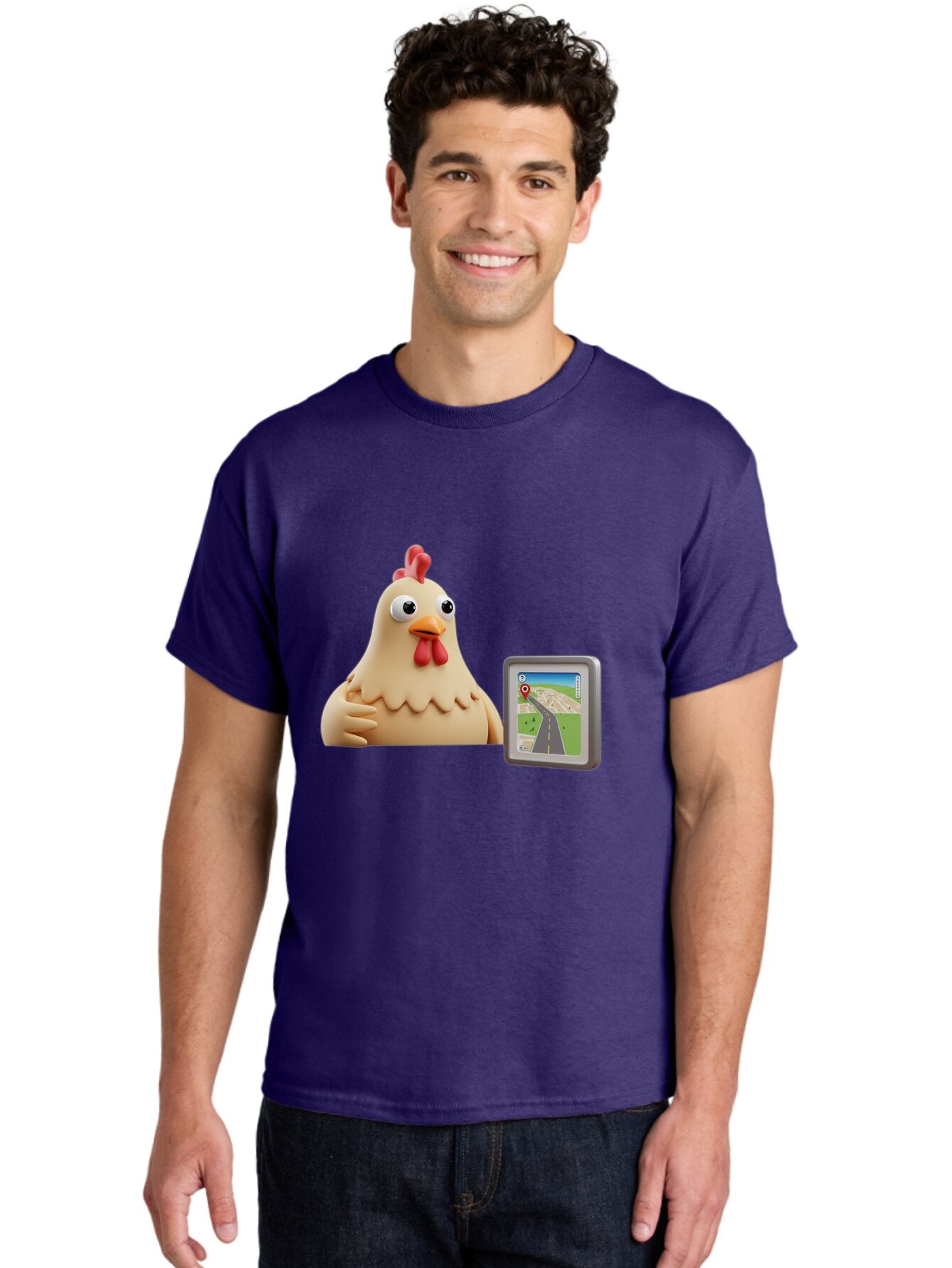 Clucking-Chicken-Gps Men'S Graphic Tee, 100% Cotton, Comfortable Casual Summer Wear, Machine Washable, Vintage Camera, Old Camera, Antique Camera, Black Camera, Classic Photography, Photography Equipment, Nostalgic Device, Film Camera, Baq545 17