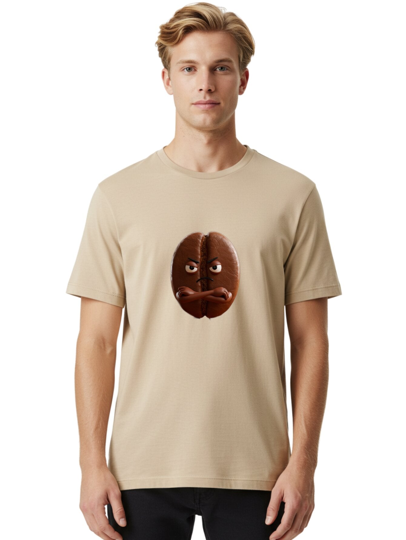 Cocoa-Bean-Character Men'S Graphic Tee, 100% Cotton, Comfortable Casual Summer Wear, Machine Washable, Vintage Camera, Old Camera, Antique Camera, Black Camera, Classic Photography, Photography Equipment, Nostalgic Device, Film Camera, Baq547 22