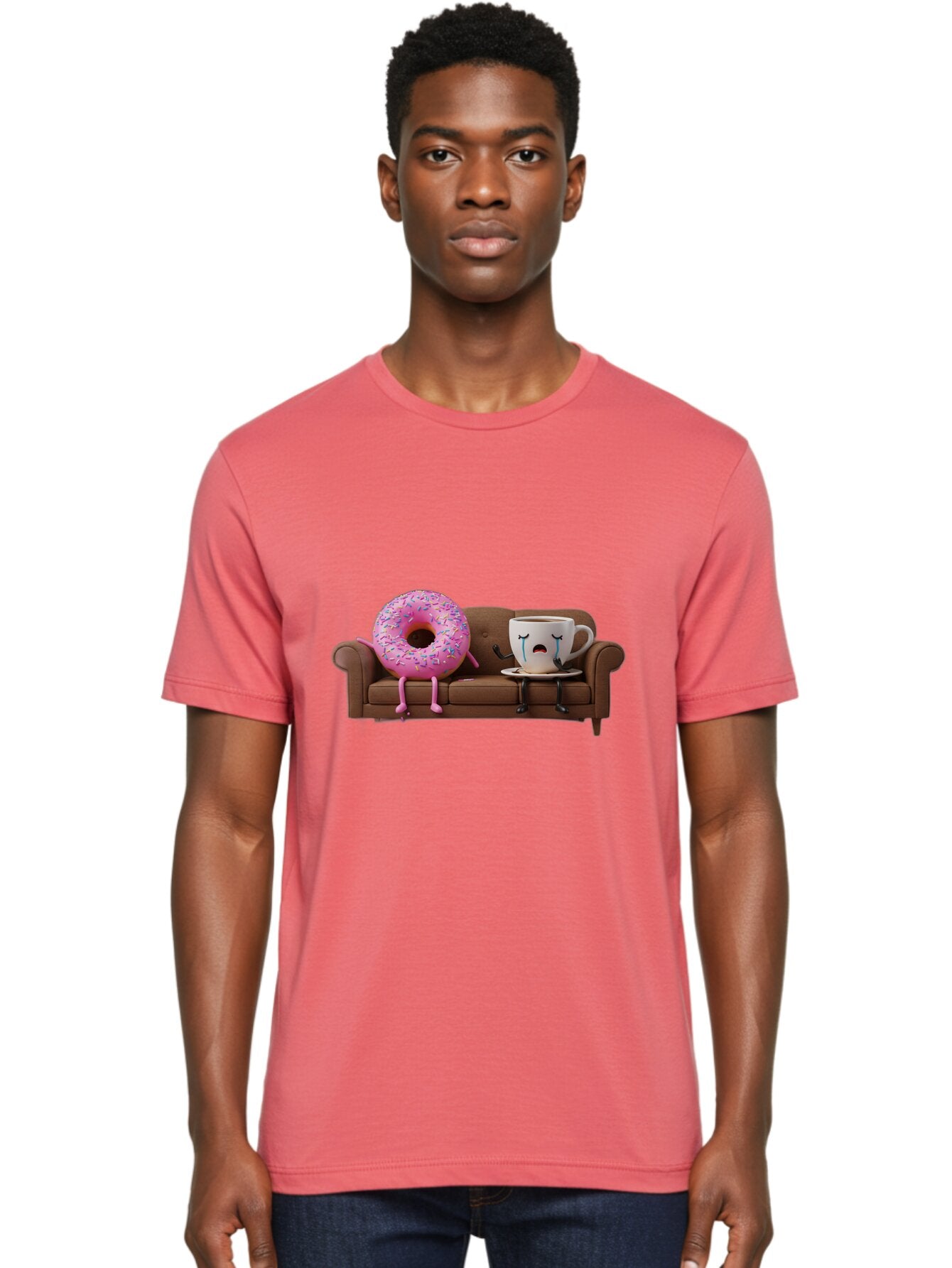 Coffee-Cup-And-Donut Men'S Graphic Tee, 100% Cotton, Comfortable Casual Summer Wear, Machine Washable, Vintage Camera, Old Camera, Antique Camera, Black Camera, Classic Photography, Photography Equipment, Nostalgic Device, Film Camera, Baq552 19
