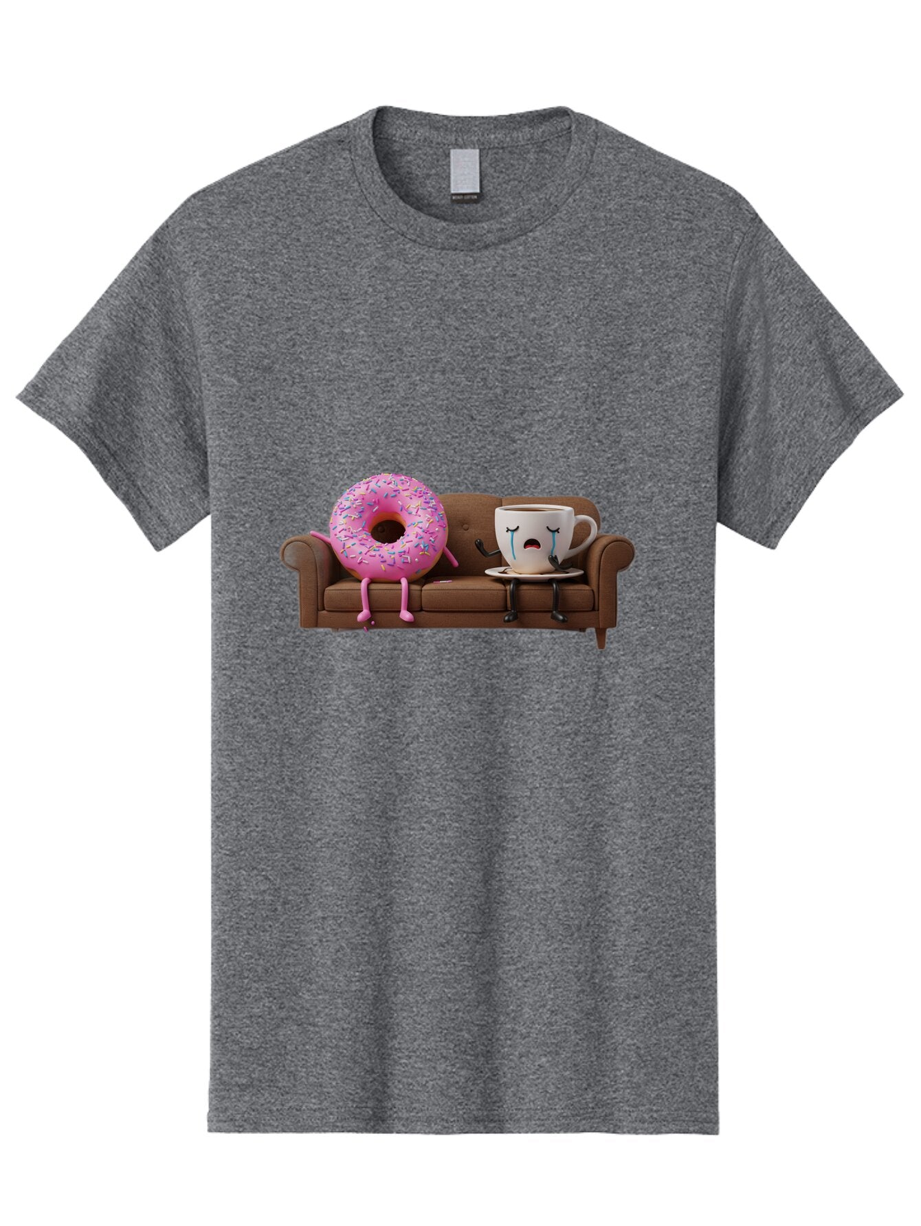Coffee-Cup-And-Donut Men'S Graphic Tee, 100% Cotton, Comfortable Casual Summer Wear, Machine Washable, Vintage Camera, Old Camera, Antique Camera, Black Camera, Classic Photography, Photography Equipment, Nostalgic Device, Film Camera, Baq552 2