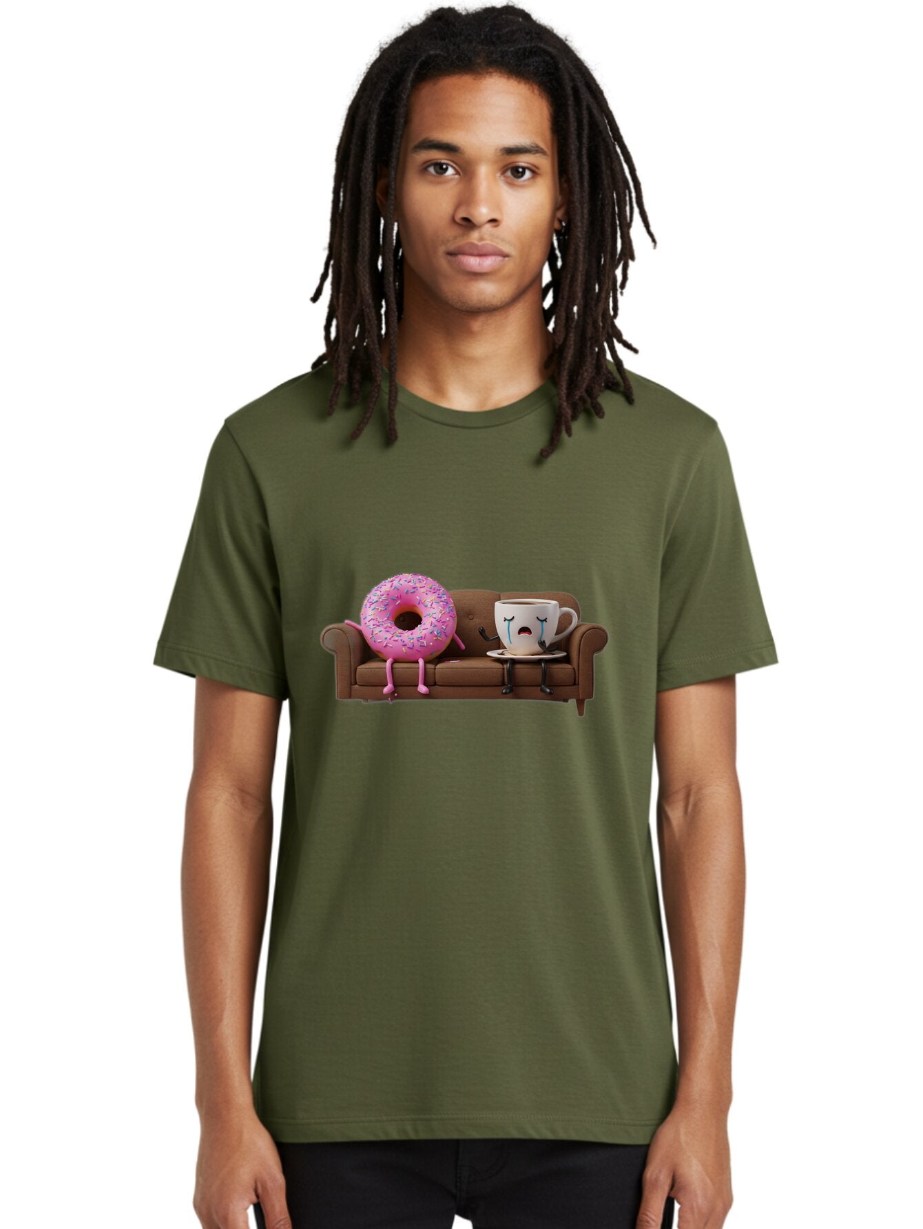 Coffee-Cup-And-Donut Men'S Graphic Tee, 100% Cotton, Comfortable Casual Summer Wear, Machine Washable, Vintage Camera, Old Camera, Antique Camera, Black Camera, Classic Photography, Photography Equipment, Nostalgic Device, Film Camera, Baq552 22