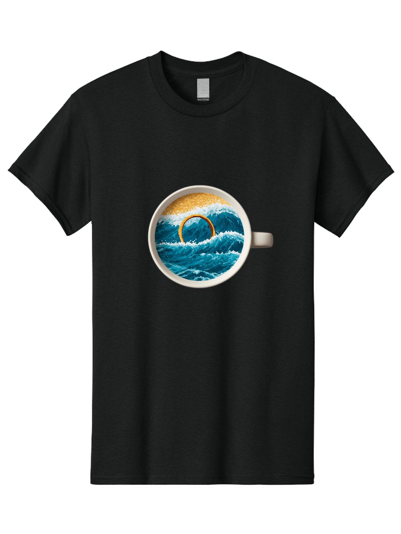 Coffee-Cup-Wave Men'S Graphic Tee, 100% Cotton, Comfortable Casual Summer Wear, Machine Washable, Vintage Camera, Old Camera, Antique Camera, Black Camera, Classic Photography, Photography Equipment, Nostalgic Device, Film Camera, Camera Art Baq553 14
