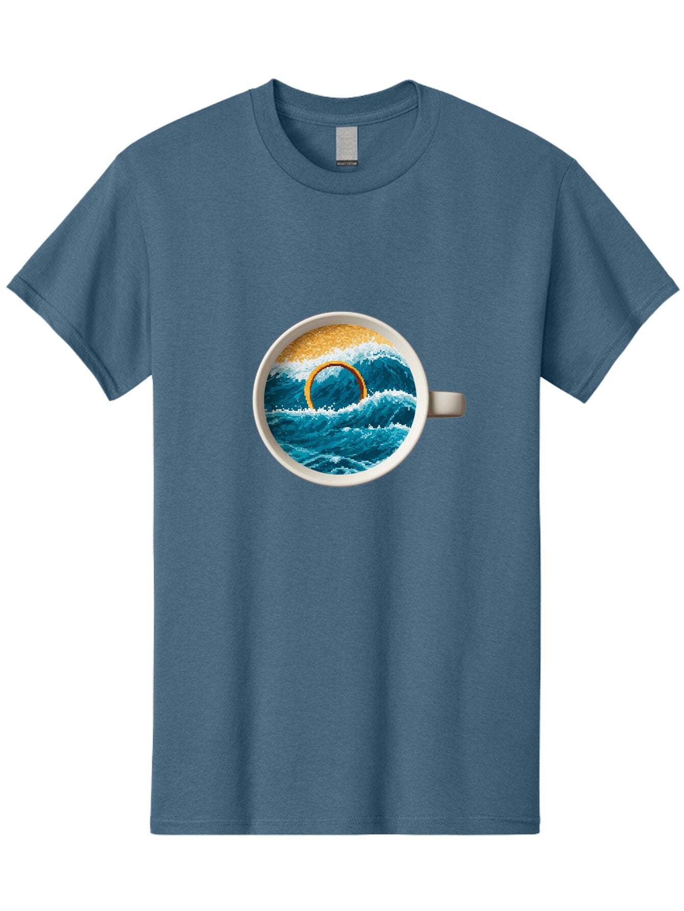 Coffee-Cup-Wave Men'S Graphic Tee, 100% Cotton, Comfortable Casual Summer Wear, Machine Washable, Vintage Camera, Old Camera, Antique Camera, Black Camera, Classic Photography, Photography Equipment, Nostalgic Device, Film Camera, Camera Art Baq553 6