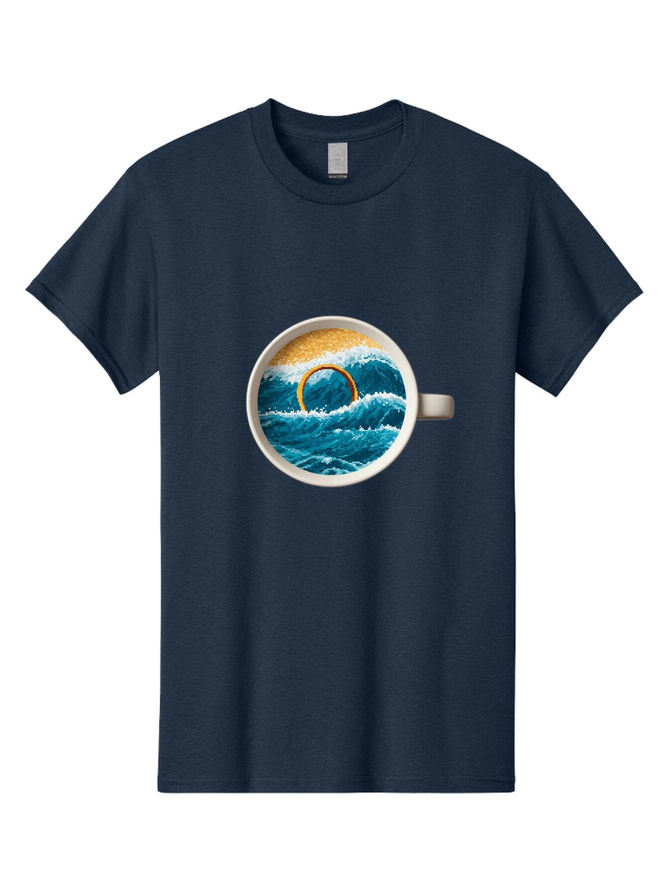 Coffee-Cup-Wave Men'S Graphic Tee, 100% Cotton, Comfortable Casual Summer Wear, Machine Washable, Vintage Camera, Old Camera, Antique Camera, Black Camera, Classic Photography, Photography Equipment, Nostalgic Device, Film Camera, Camera Art Baq553 10