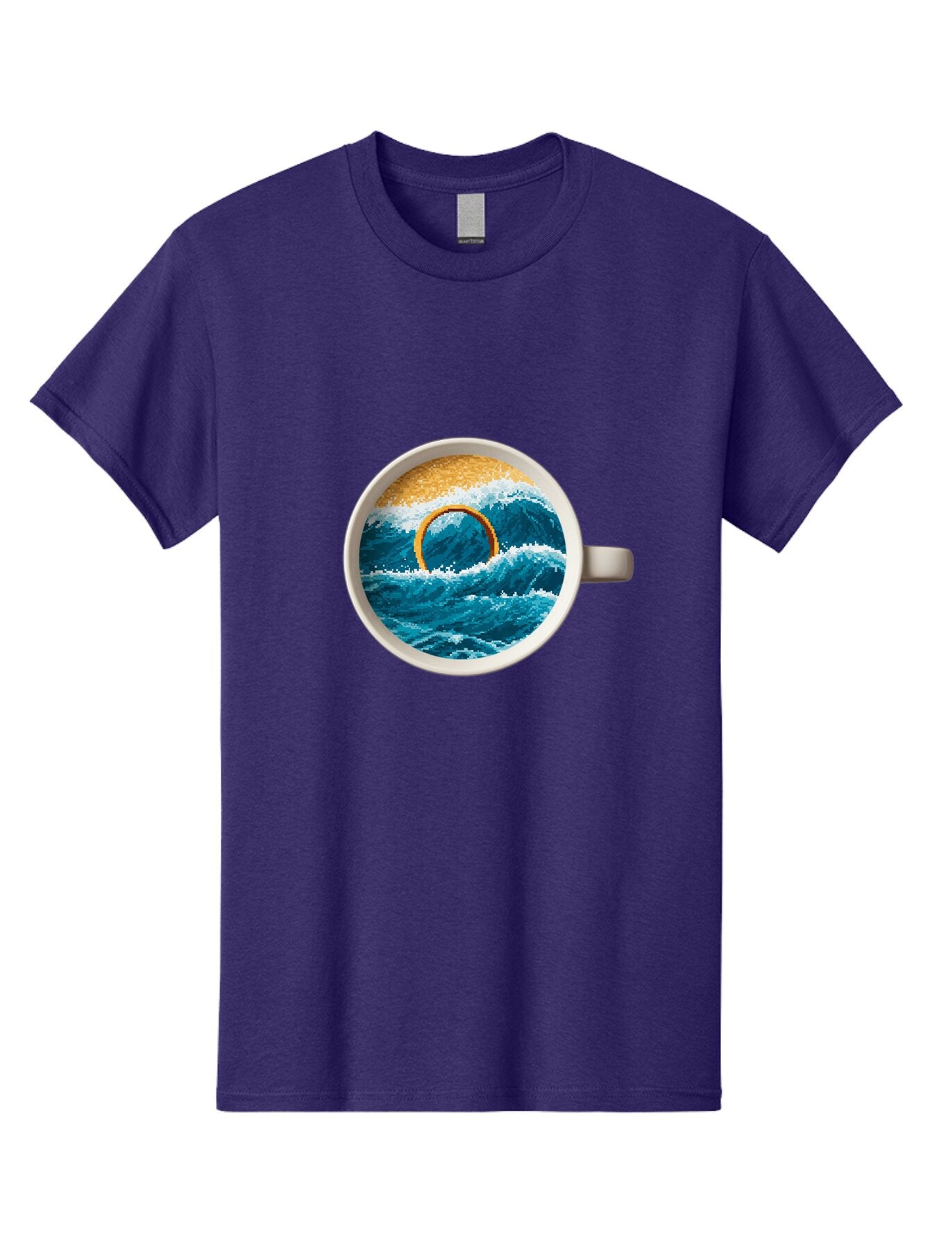 Coffee-Cup-Wave Men'S Graphic Tee, 100% Cotton, Comfortable Casual Summer Wear, Machine Washable, Vintage Camera, Old Camera, Antique Camera, Black Camera, Classic Photography, Photography Equipment, Nostalgic Device, Film Camera, Camera Art Baq553 1
