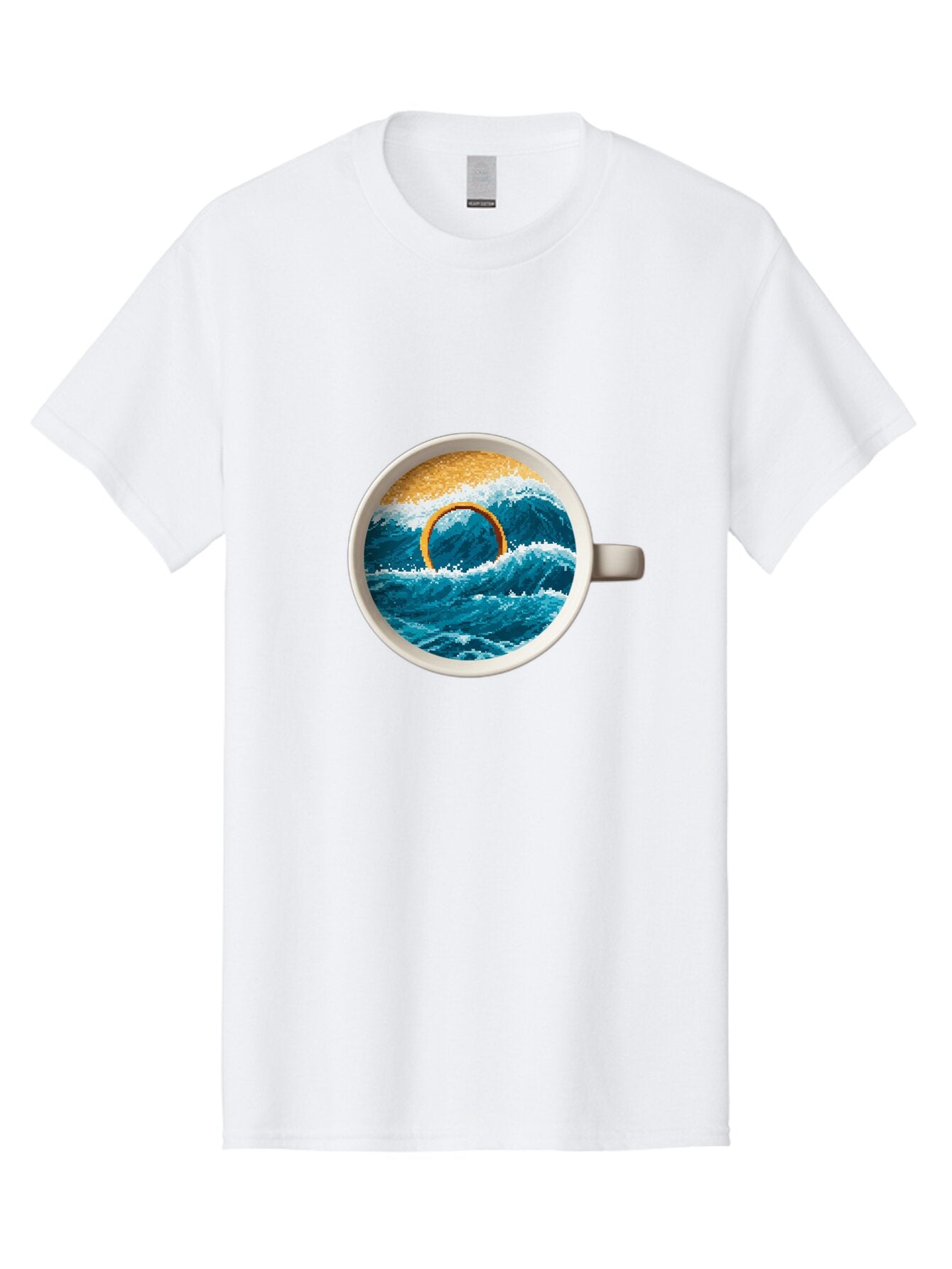 Coffee-Cup-Wave Men'S Graphic Tee, 100% Cotton, Comfortable Casual Summer Wear, Machine Washable, Vintage Camera, Old Camera, Antique Camera, Black Camera, Classic Photography, Photography Equipment, Nostalgic Device, Film Camera, Camera Art Baq553 8