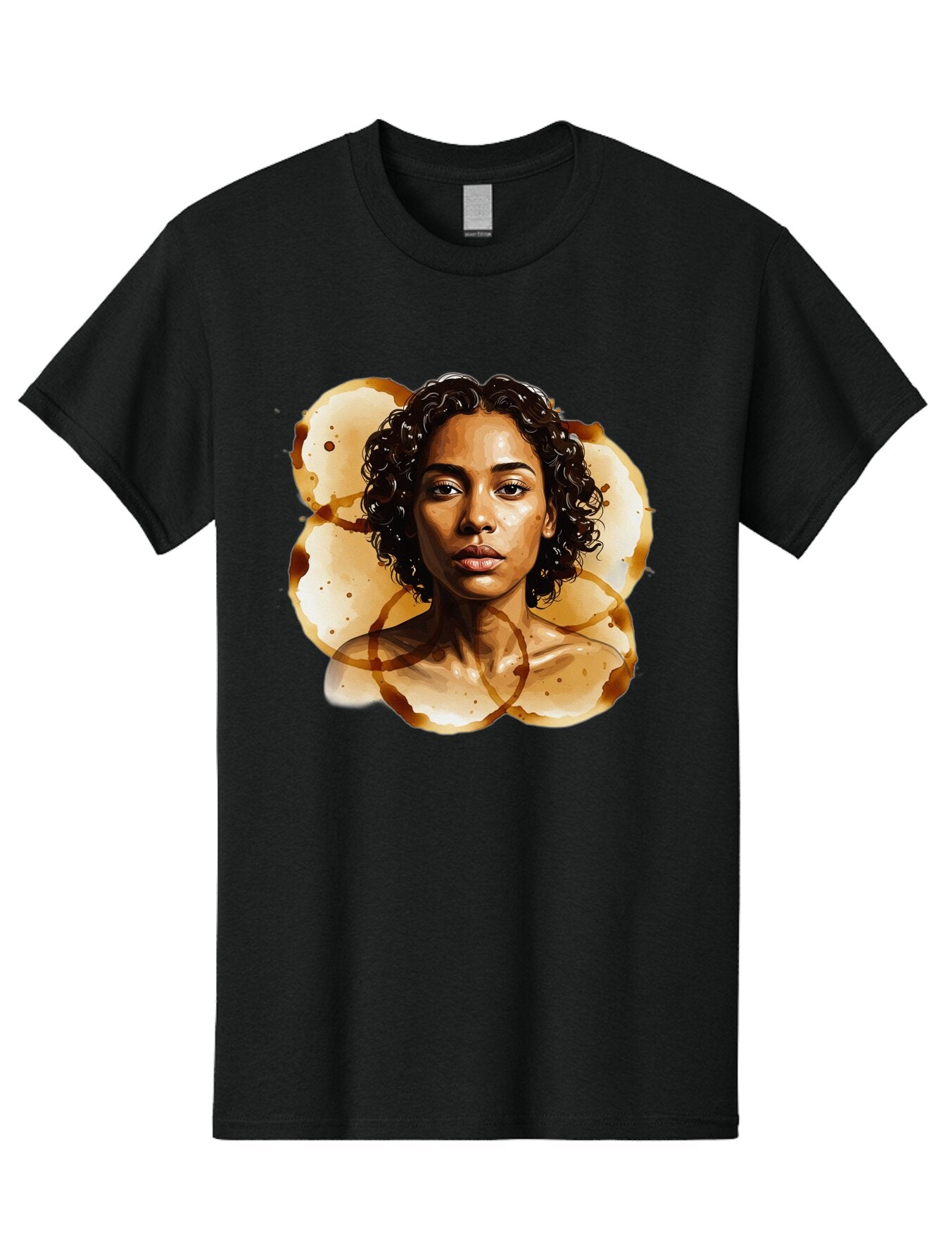 Coffee-Stain-Woman Men'S Graphic Tee, 100% Cotton, Comfortable Casual Summer Wear, Machine Washable, Vintage Camera, Old Camera, Antique Camera, Black Camera, Classic Photography, Photography Equipment, Nostalgic Device, Film Camera, Baq556 6