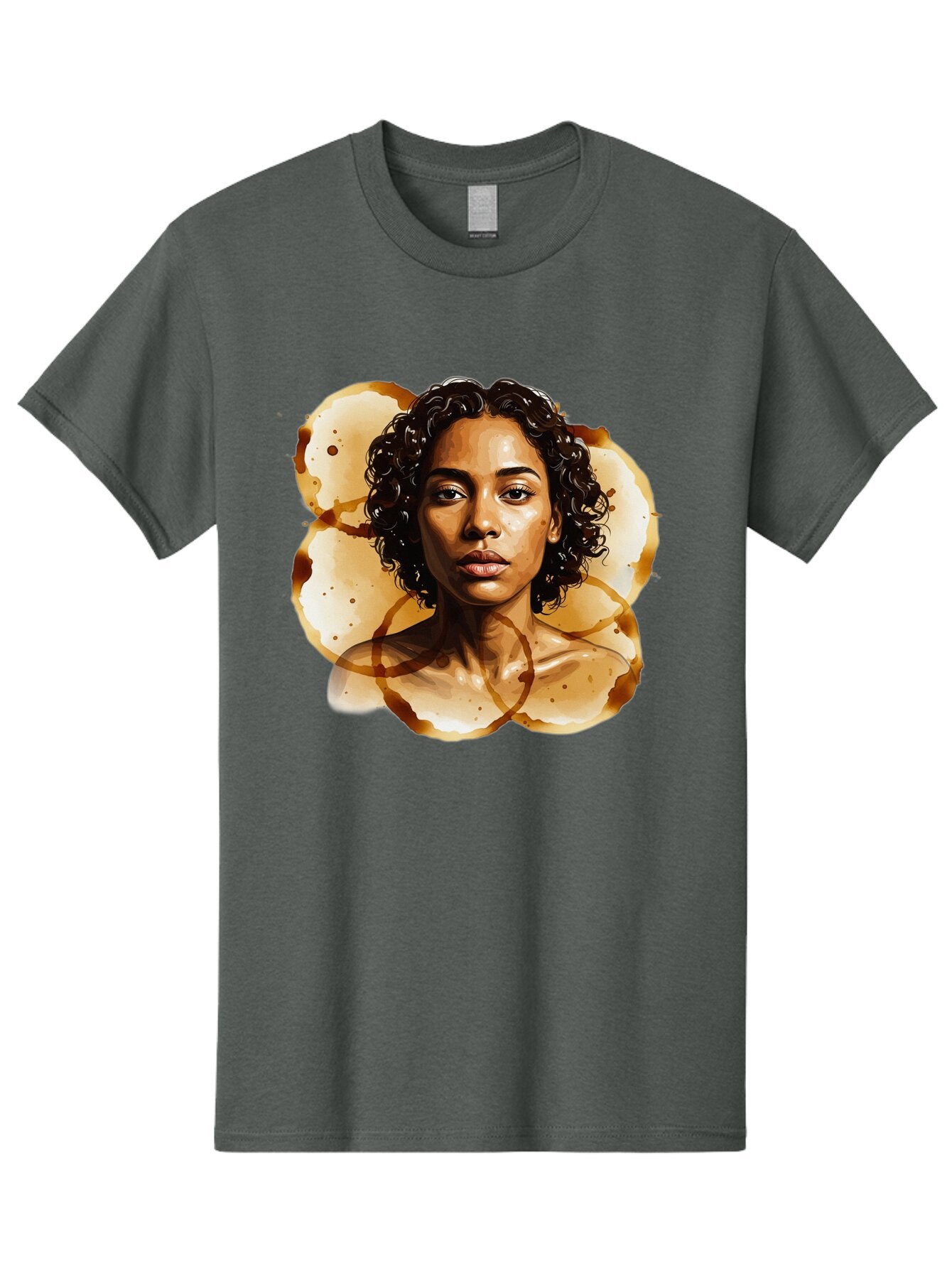 Coffee-Stain-Woman Men'S Graphic Tee, 100% Cotton, Comfortable Casual Summer Wear, Machine Washable, Vintage Camera, Old Camera, Antique Camera, Black Camera, Classic Photography, Photography Equipment, Nostalgic Device, Film Camera, Baq556 3